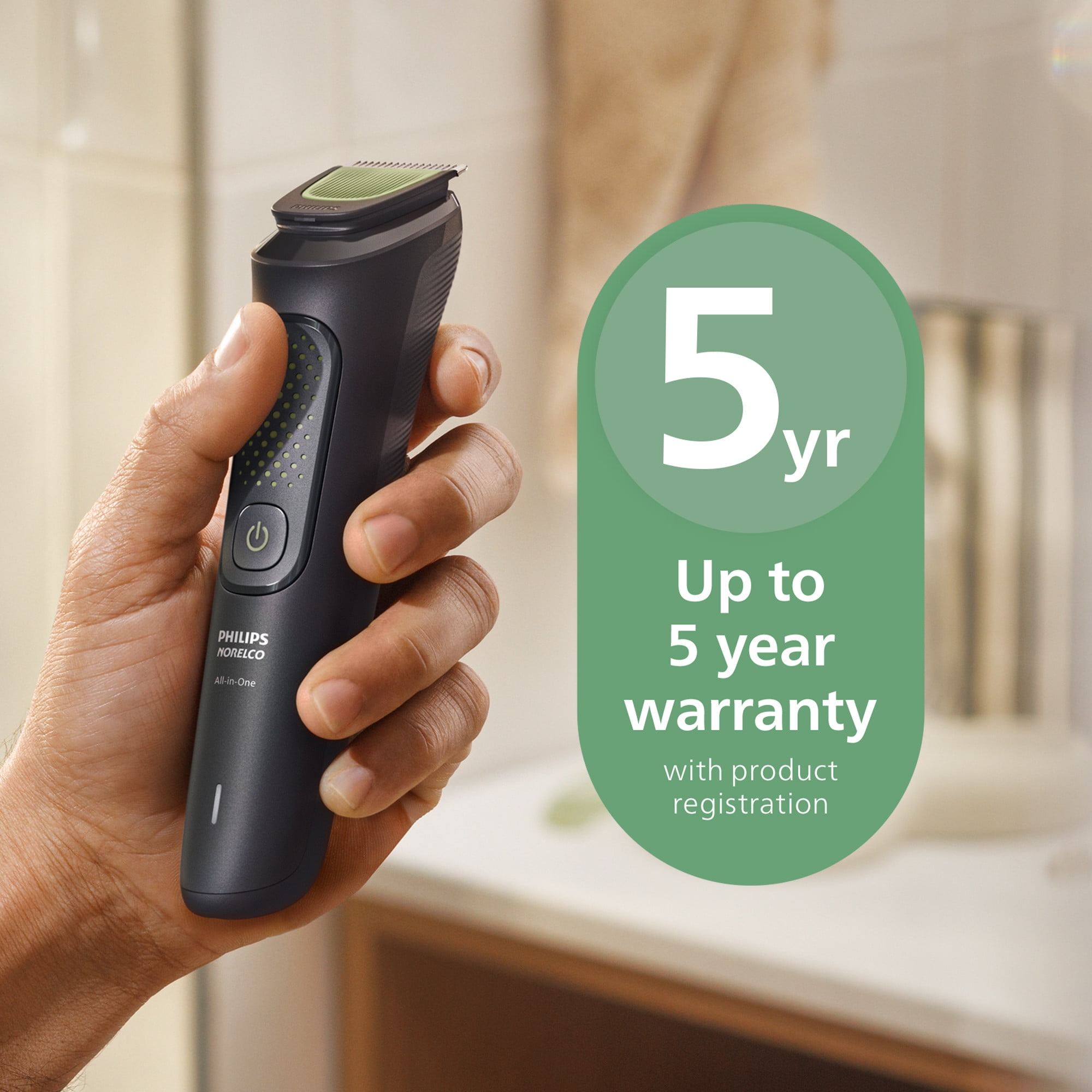 Philips Norelco All-In-One 3000 Series 13-in-1 Trimmer, Beard Styler and Hair Clipper (Black, 13 Piece Set) h153j