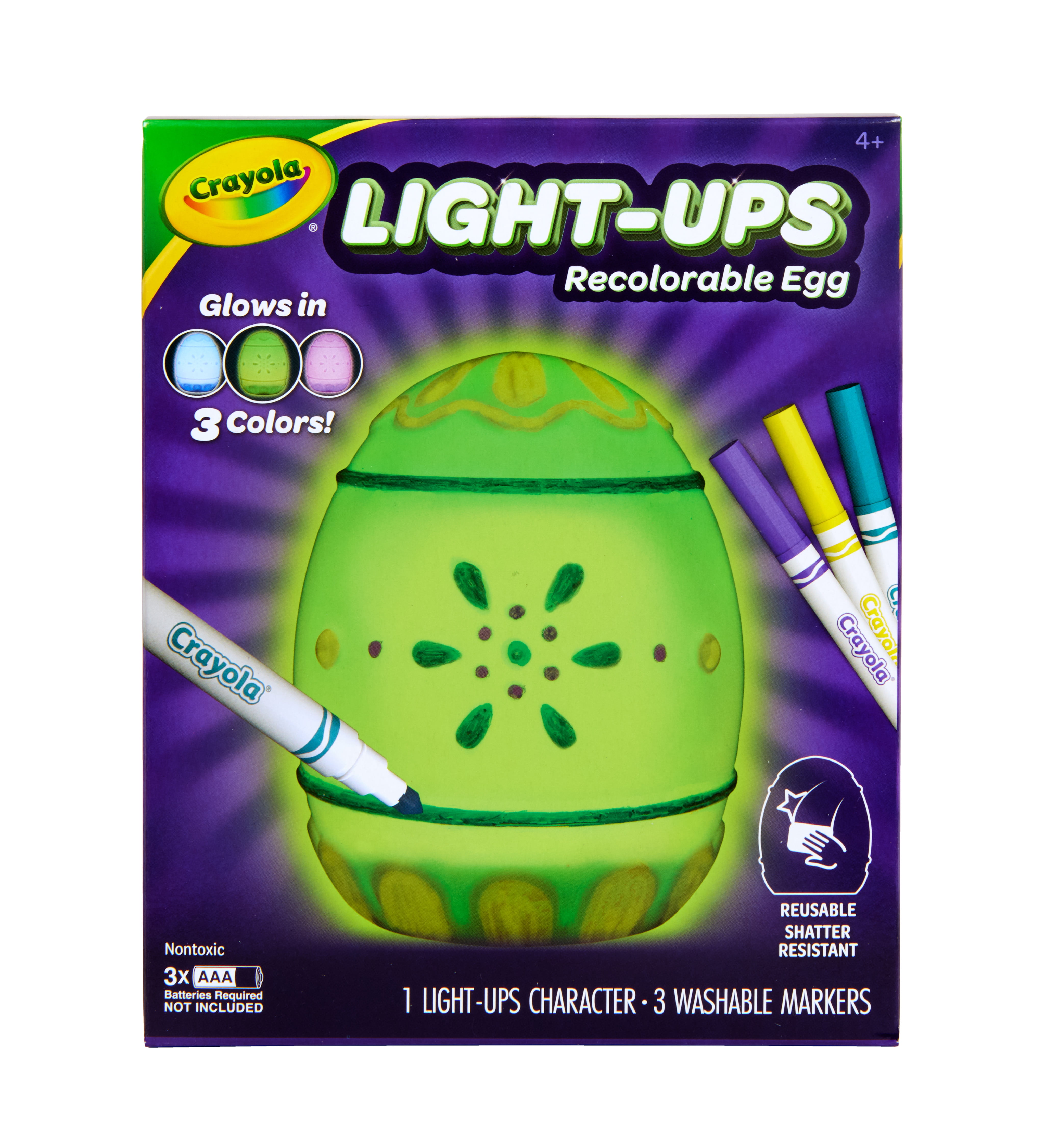 Crayola Light Ups Egg DIY Decorating Art Set (Multi-Color, 1 Pack) scl12