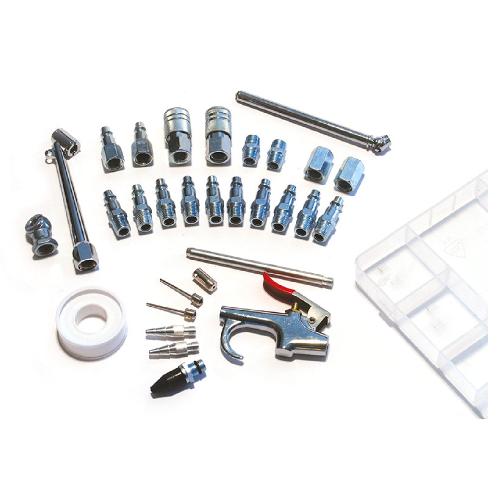 Primefit Air Compressor Accessory Kit (30-Piece Set, Heavy-Duty Pneumatic Tool Attachments) z4ikm