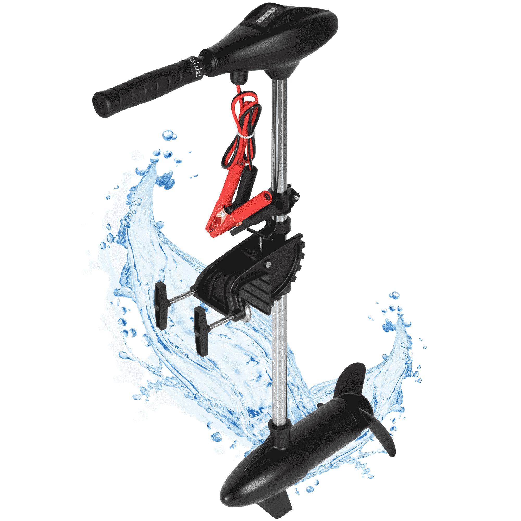 Naipo Electric Trolling Motor (68 lb Thrust, 8 Speeds) Freshwater Boat Motor with LED Battery Indicator and Telescoping Handle wktu5