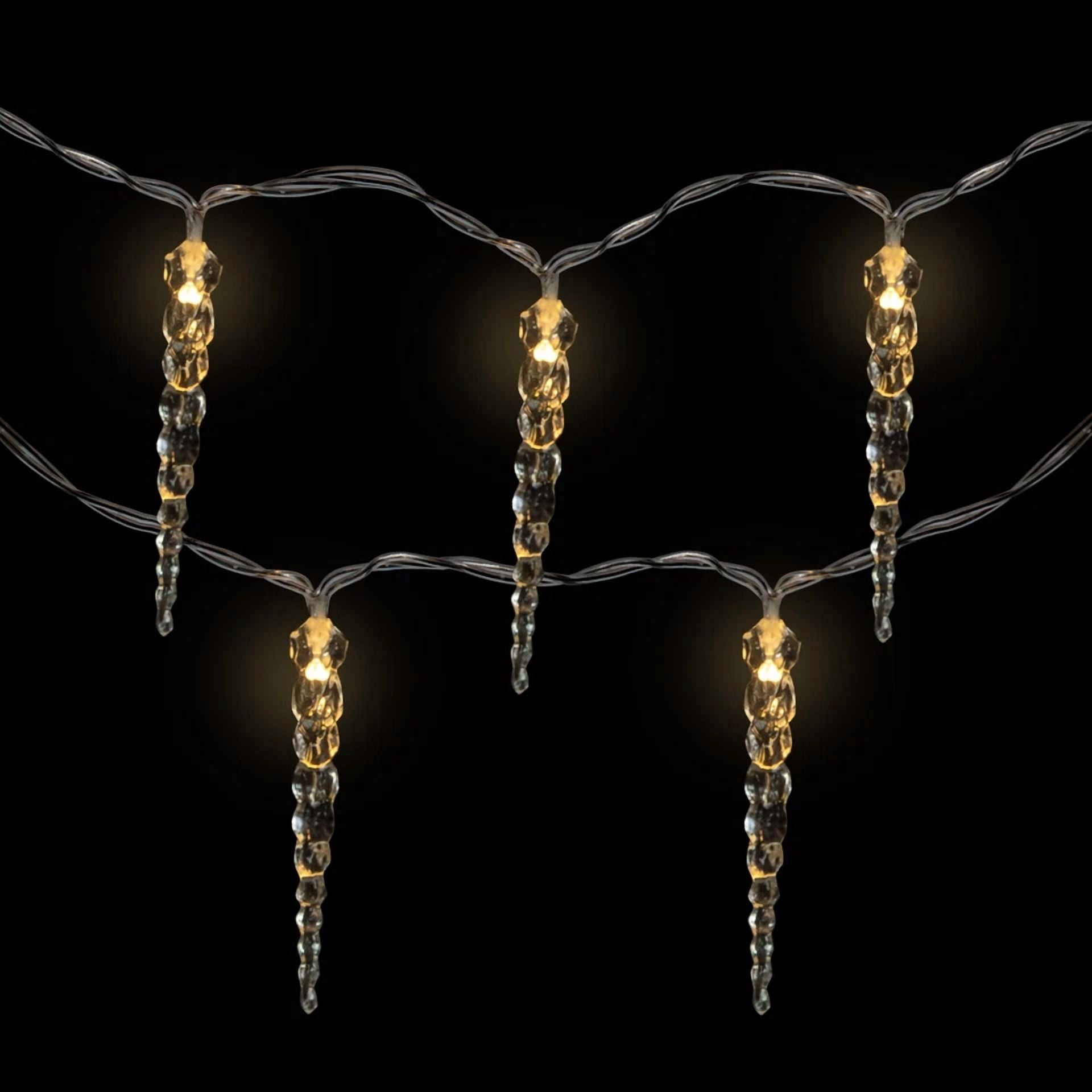 KLYNE Icicle String Christmas Lights (Warm White, 4.5 ft) u0po2