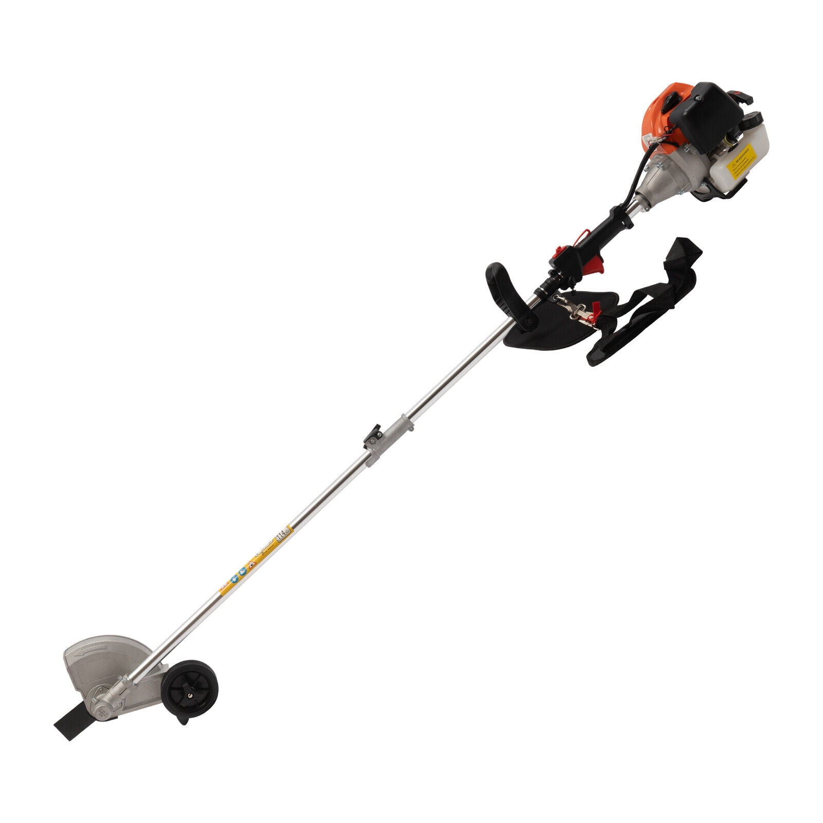 Miumaeov Gas-Powered Weed Eater, Brush Cutter and Lawn Edger with Dual Blade Heads (Red, 33cc) idyqp