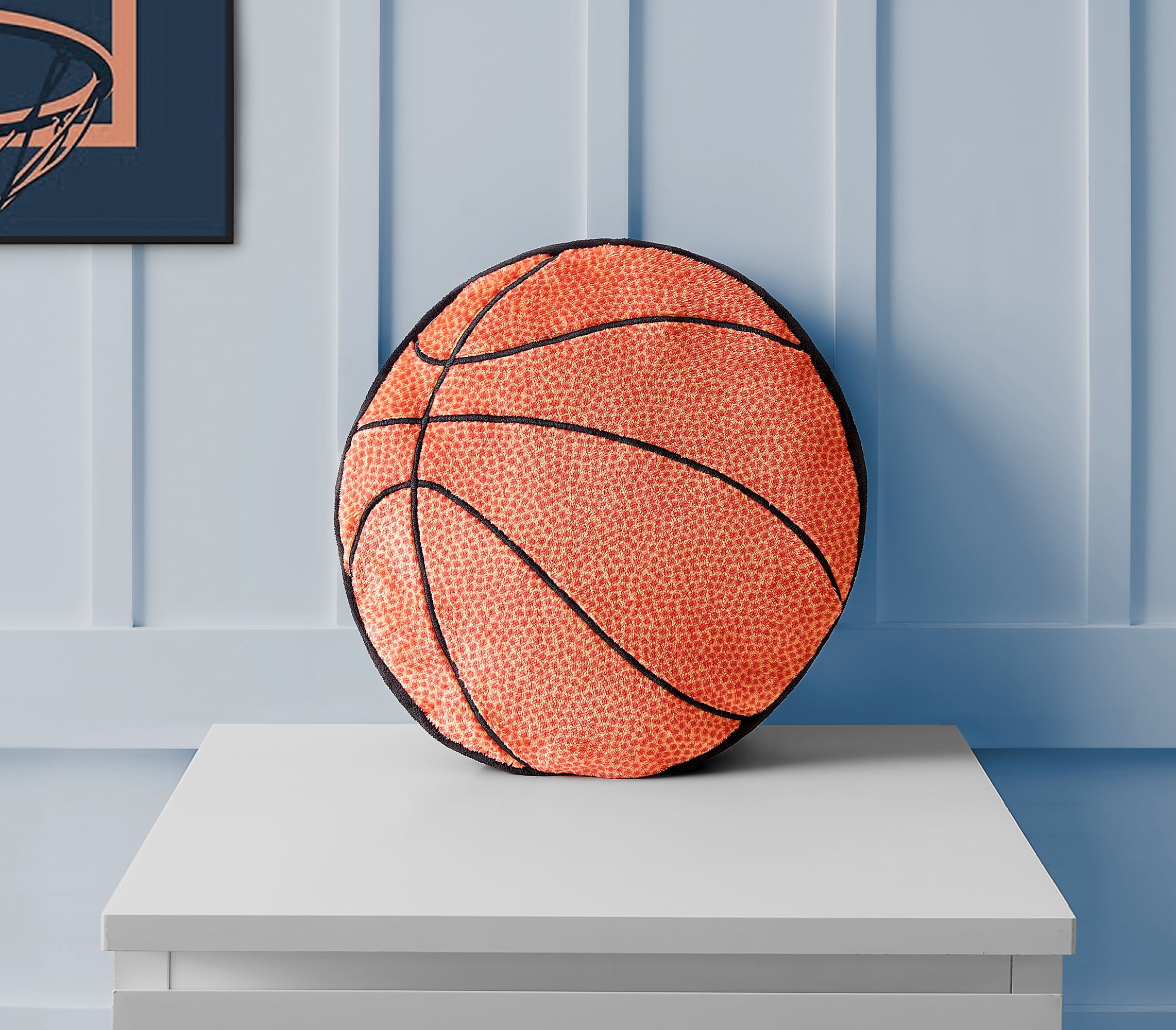 Your Zone Kids Basketball Decorative Throw Pillow (Orange, 14 in x 14 in) dbhso
