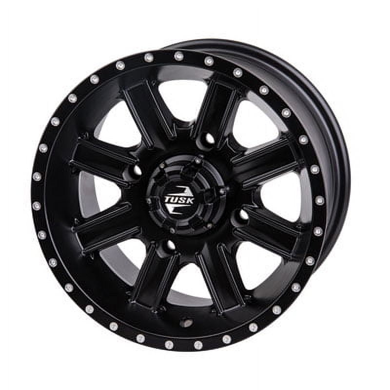 Tusk Racing Cascade ATV Wheel 14x7 in Matte Black (4/137 Bolt Pattern, 5.0 + 2.0 Offset) for Can-Am Outlander 1000 EFI X MR 89x61