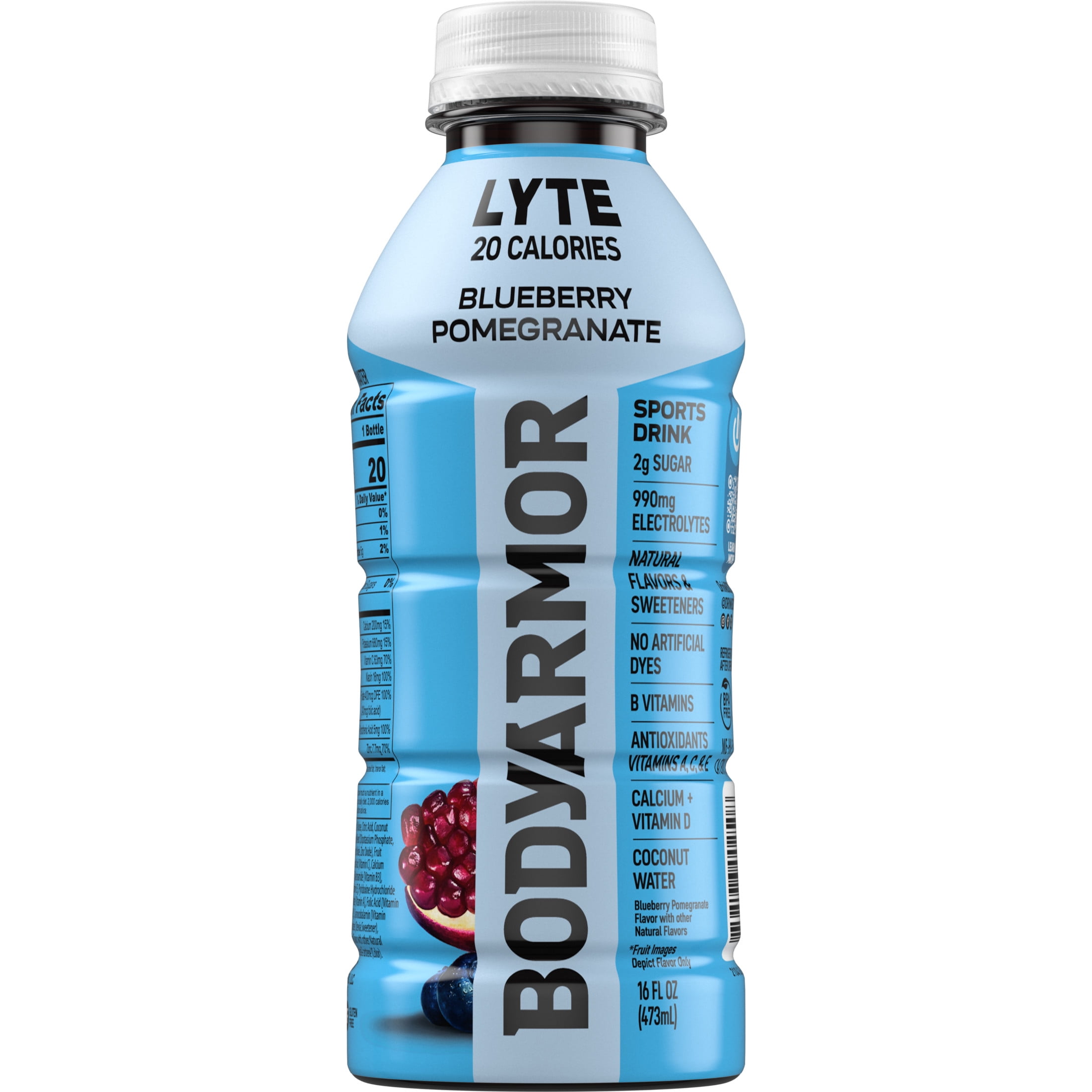 BODYARMOR Lyte Sports Drink, Blueberry Pomegranate Electrolyte Hydration (16 fl oz) f9kmj
