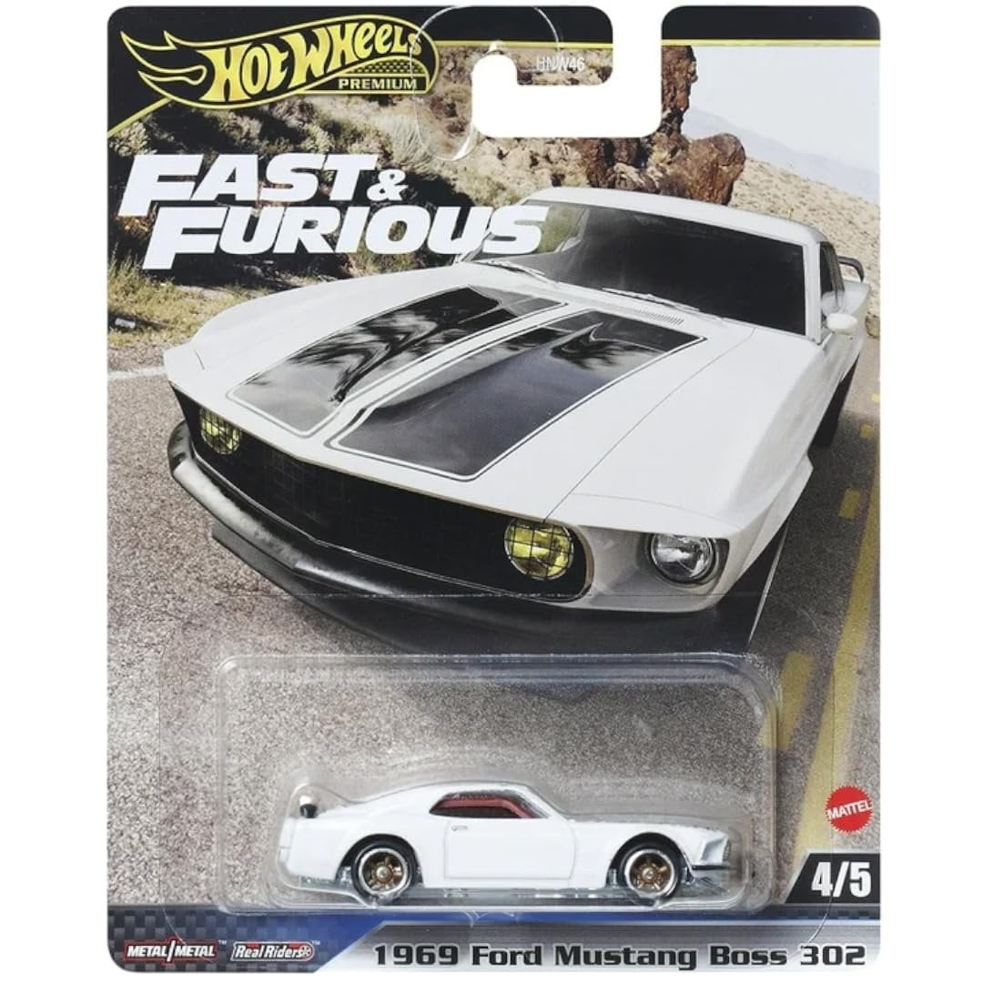Hot Wheels Fast & Furious Premium Diecast Car Set (5-Vehicle Bundle, 1:64 Scale) oz9p7