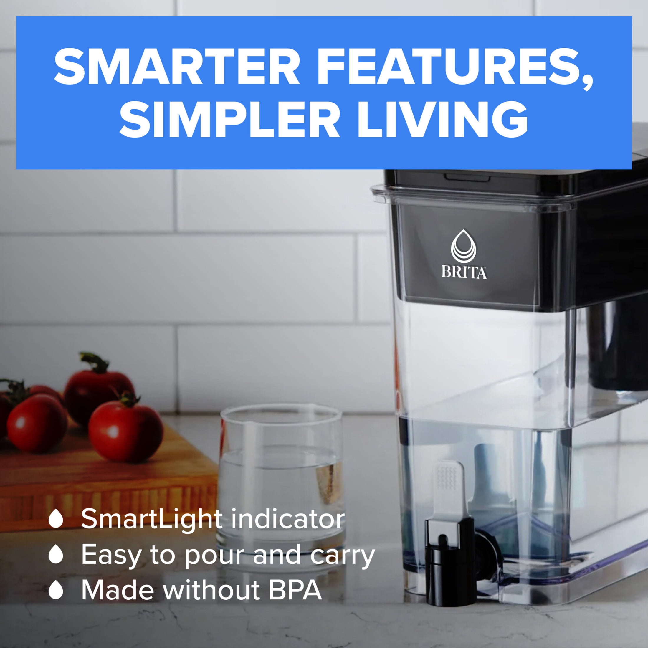 Brita UltraMax Water Filtration Dispenser (Black, 27 Cup) cyyje