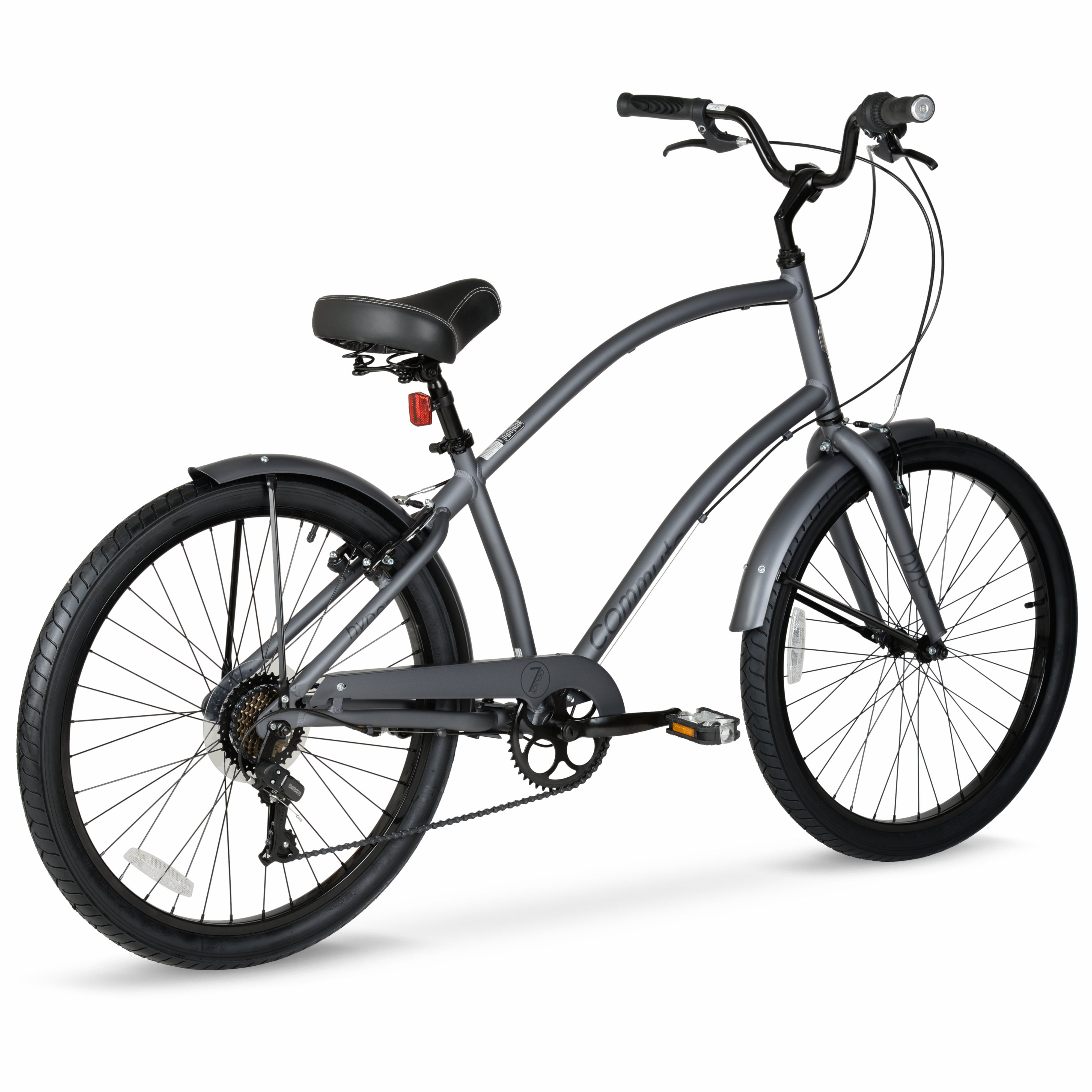 Hyper Bicycles 26 in Men's Beach Cruiser Bike, Lightweight Aluminum Frame (Gray, 26 in) q2e8v