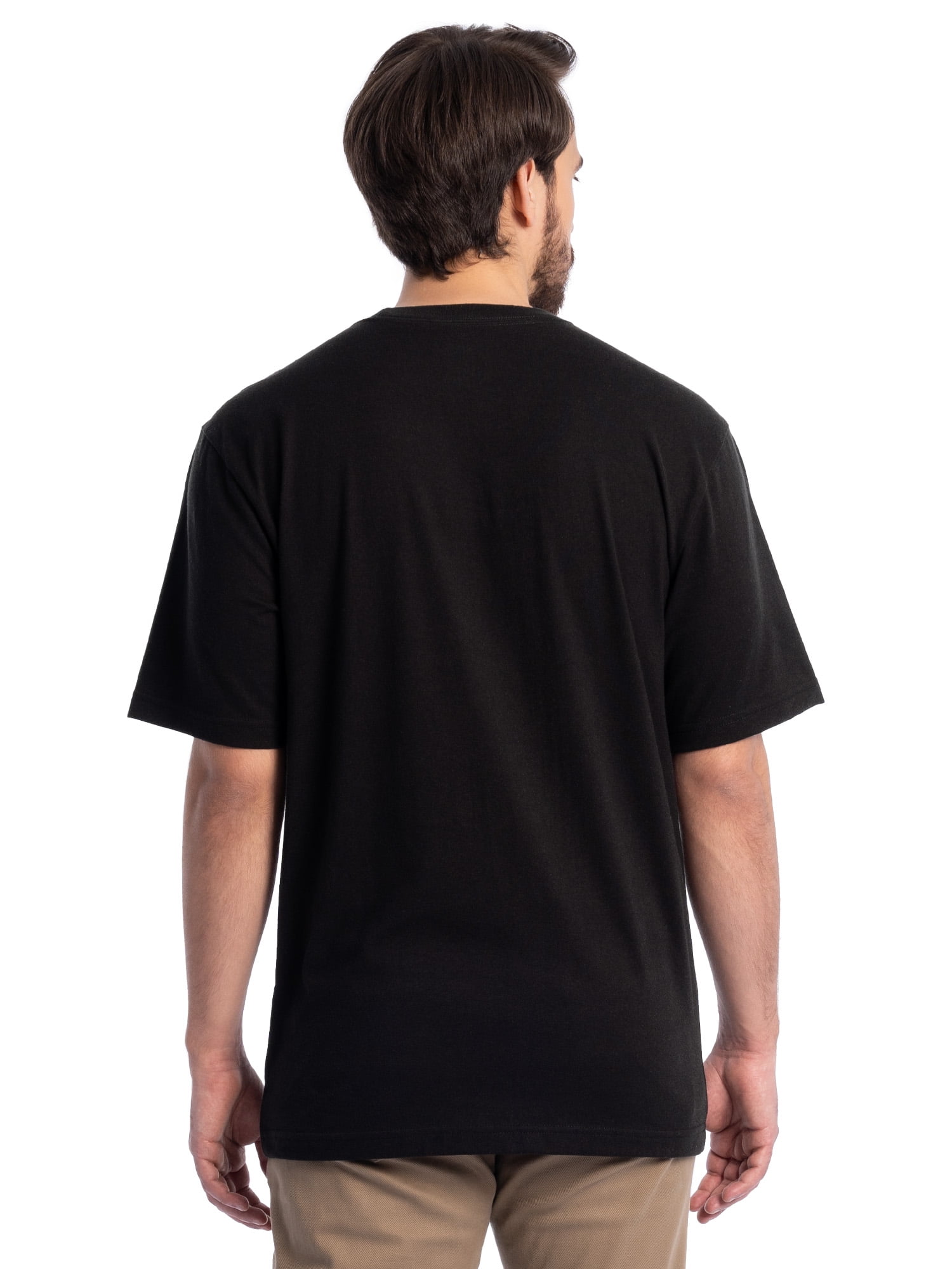 Wrangler Workwear Men's Short Sleeve Pocket T-Shirt (Grey, S) 3-Pack scu55