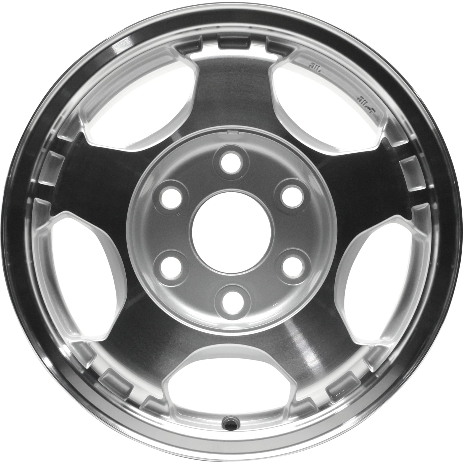 Chevrolet Remanufactured Aluminum Wheel 16 x 7 in 5-Spoke Painted Silver (16 in) 95whd