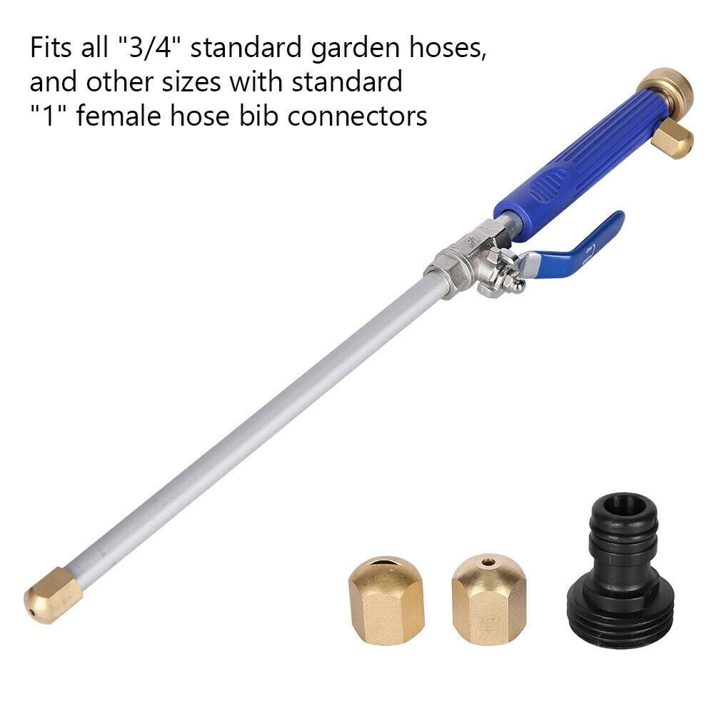 DEUUZHENQI High Pressure Hose Nozzle, 2-in-1 Power Washing Wand with Quick Connect, Heavy-Duty Spray Attachment for Garden and Driveway (5000 PSI) xc8a5