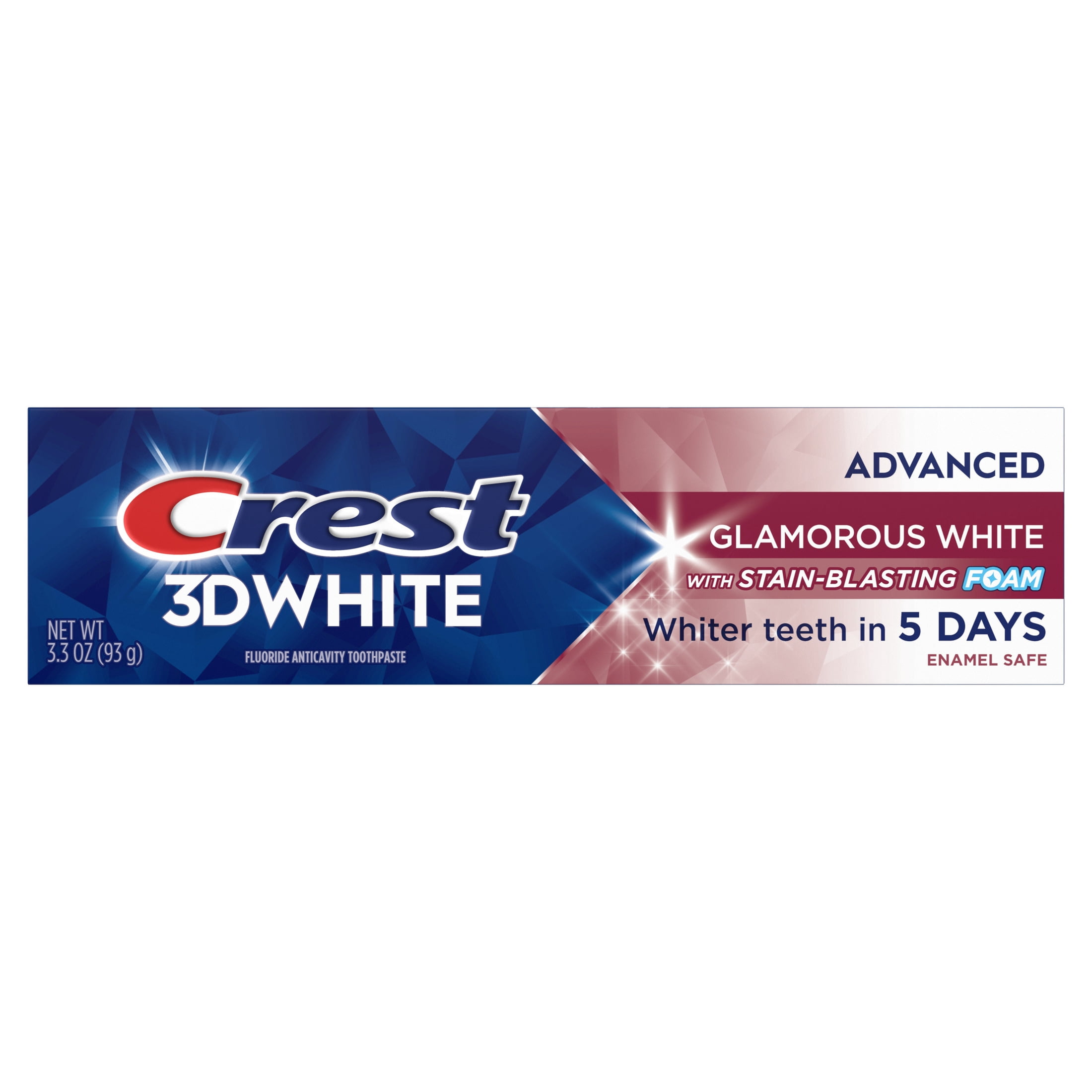 Crest 3D White Advanced Glamorous White Whitening Toothpaste (White, 3.3 oz) l7uh2