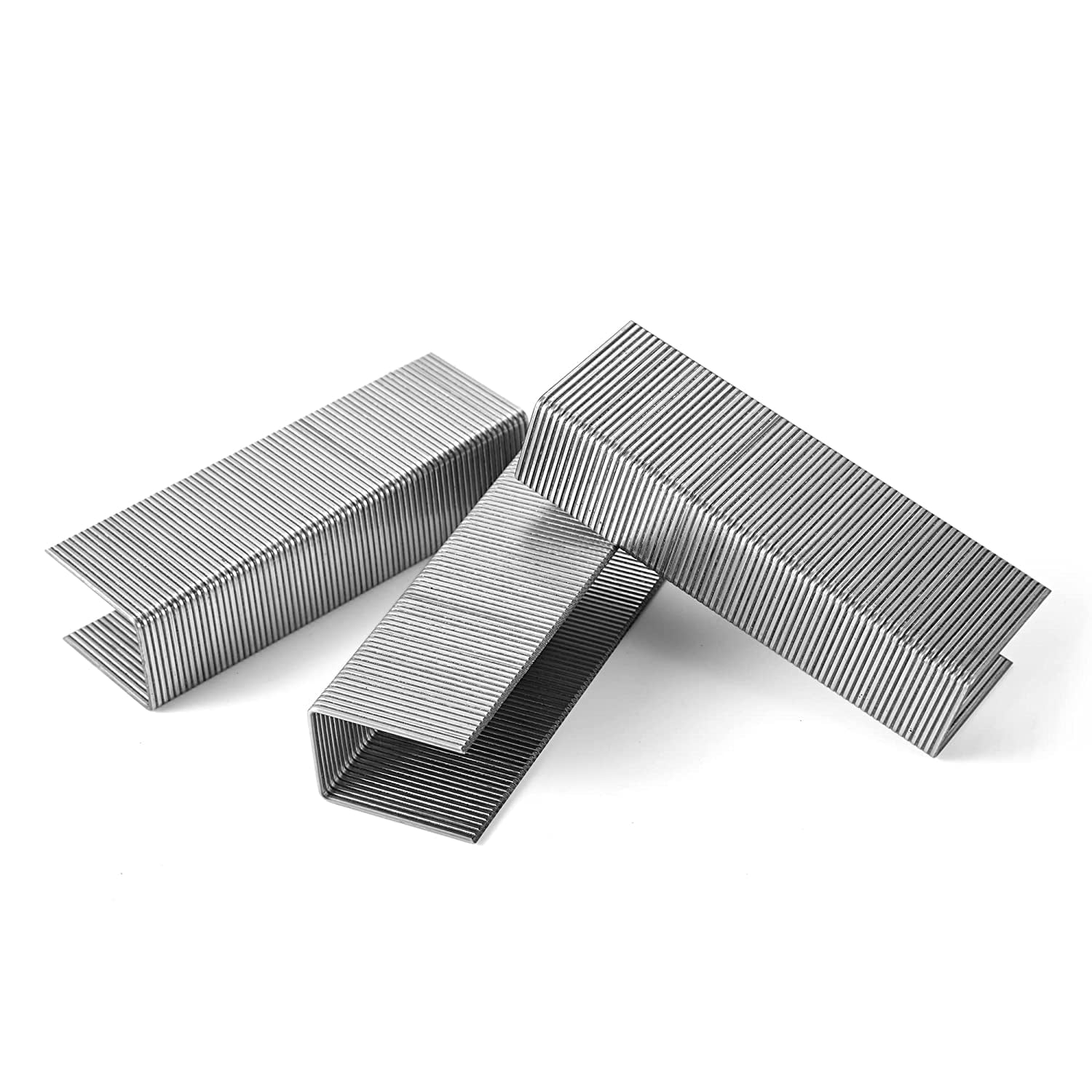 MEITE 16 Gauge 1 in Wide Crown Construction Staples, Galvanized (Silver, 10000 Count, 0.75 in) 8qmcw