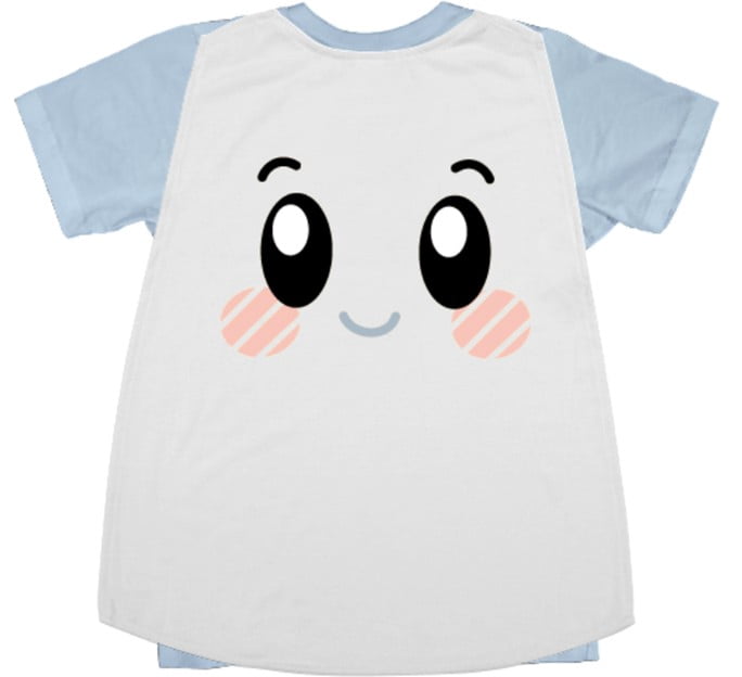 LANKYBOX Boys Costume Cape Short Sleeve T-Shirt (Blue, XS) yz58e