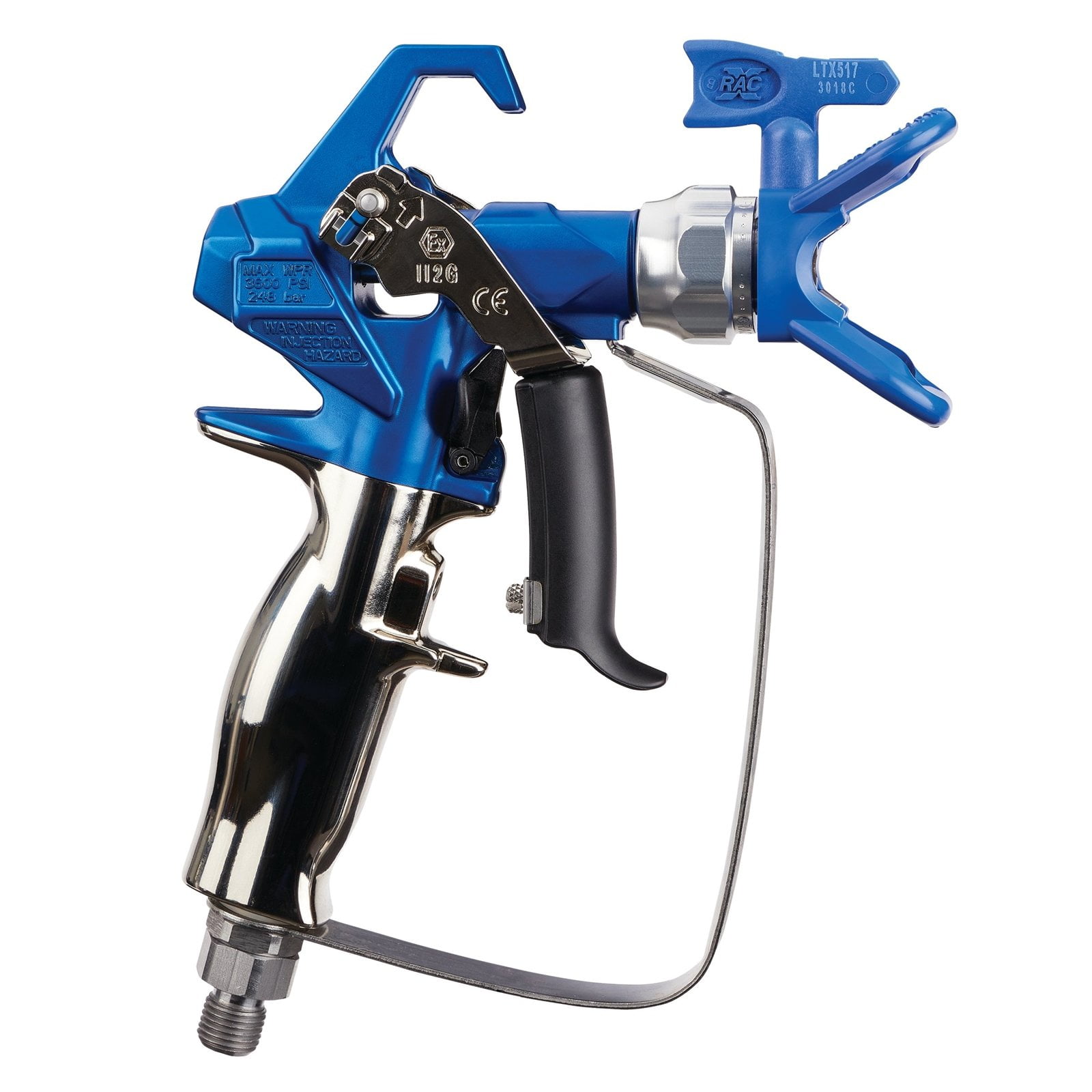 Graco Contractor PC Airless Spray Gun with RAC X 517 SwitchTip (17Y042) e34wi