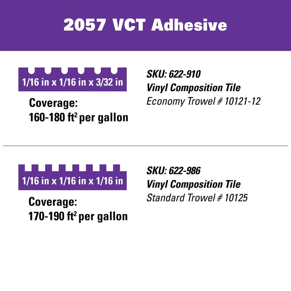 Roberts 2057-1 Vinyl Composition Tile Adhesive (Beige, 1 gal) jyhq2