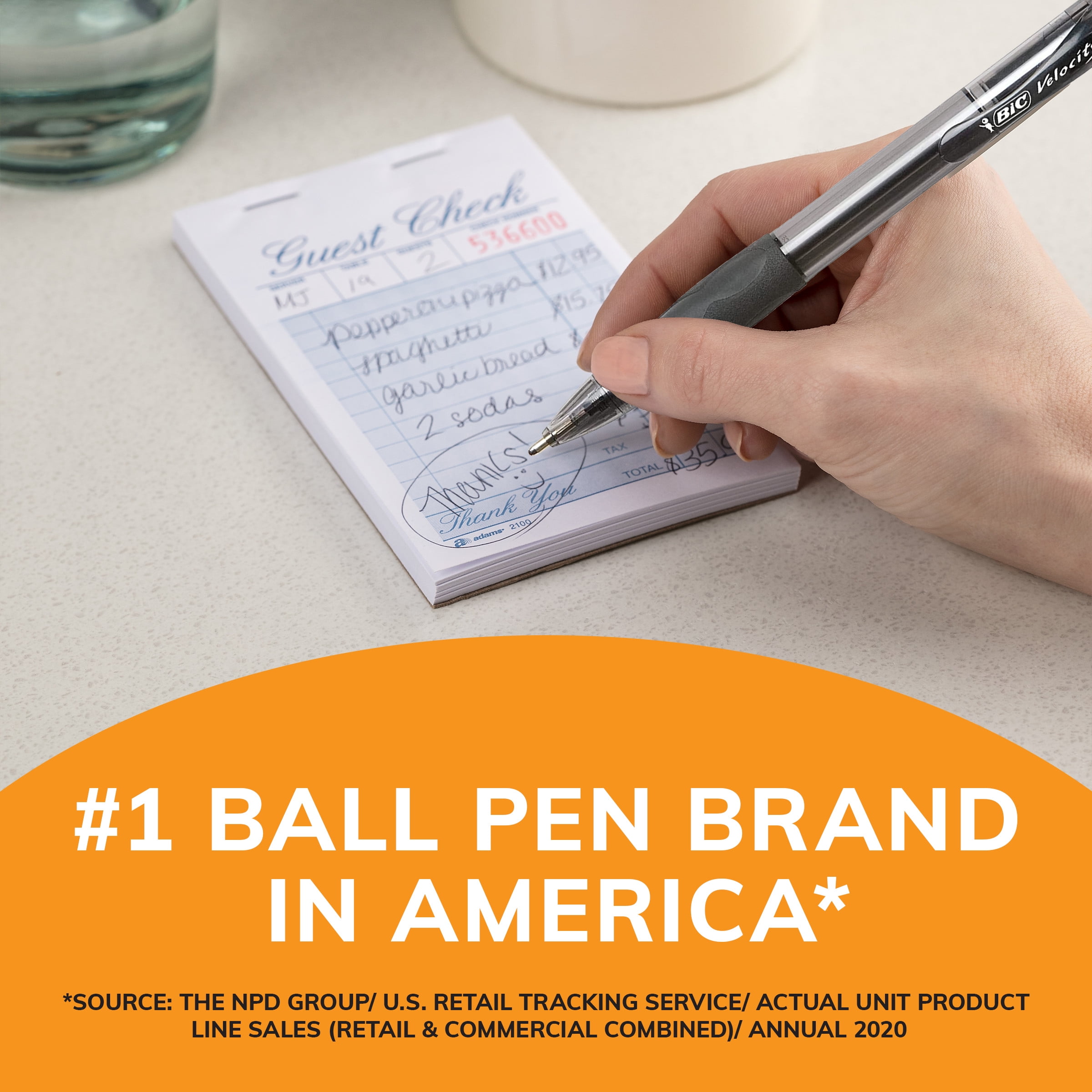 BIC Glide Retractable Ball Point Pen, Bold Point, Smooth Writing Ink (Blue, 4 Count) ivcn7