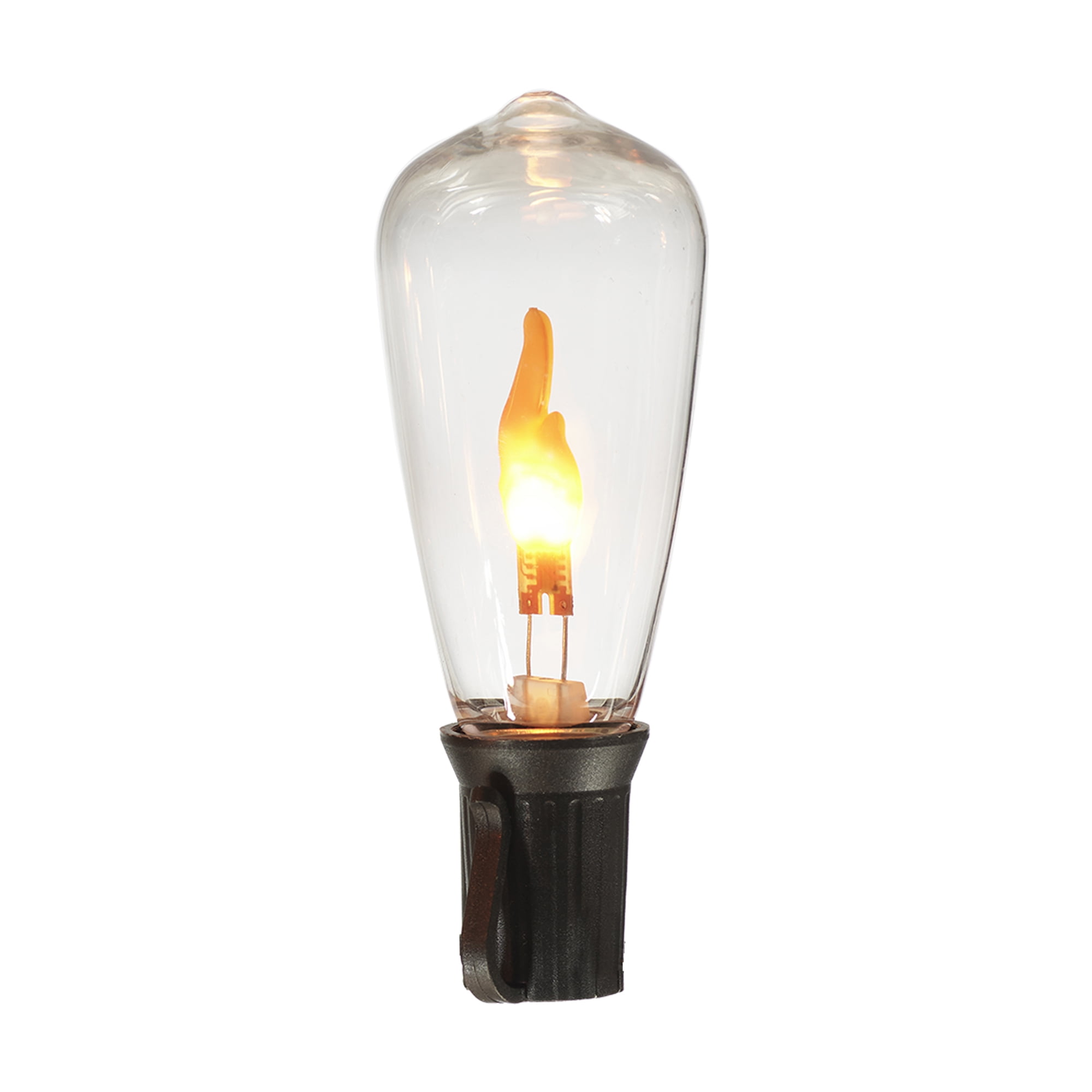 Better Homes & Gardens Flickering Flame LED Edison String Lights (Black Wire, 14.5 ft) ey2su