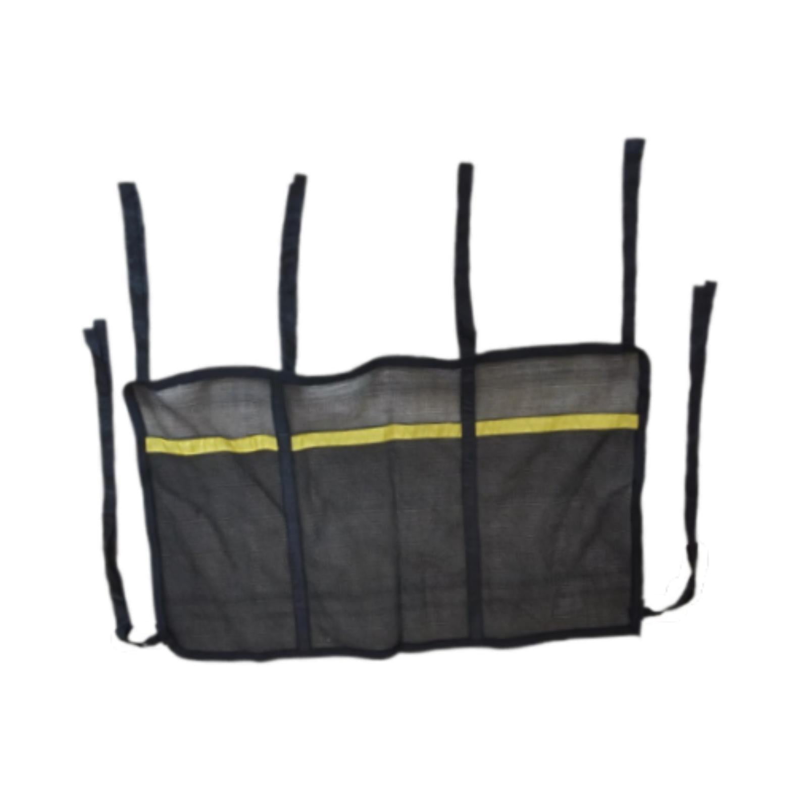 yotijay Trampoline Shoe Storage Organizer Net with Three Mesh Pouches (Black, 32.7 in x 19.7 in) 8ifo0