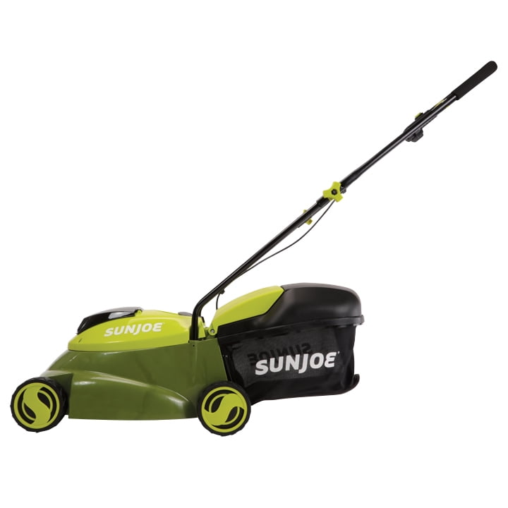 Sun Joe 24V Cordless 14-inch Brushless Push Lawn Mower (Green, 23.1 lb) d7rof