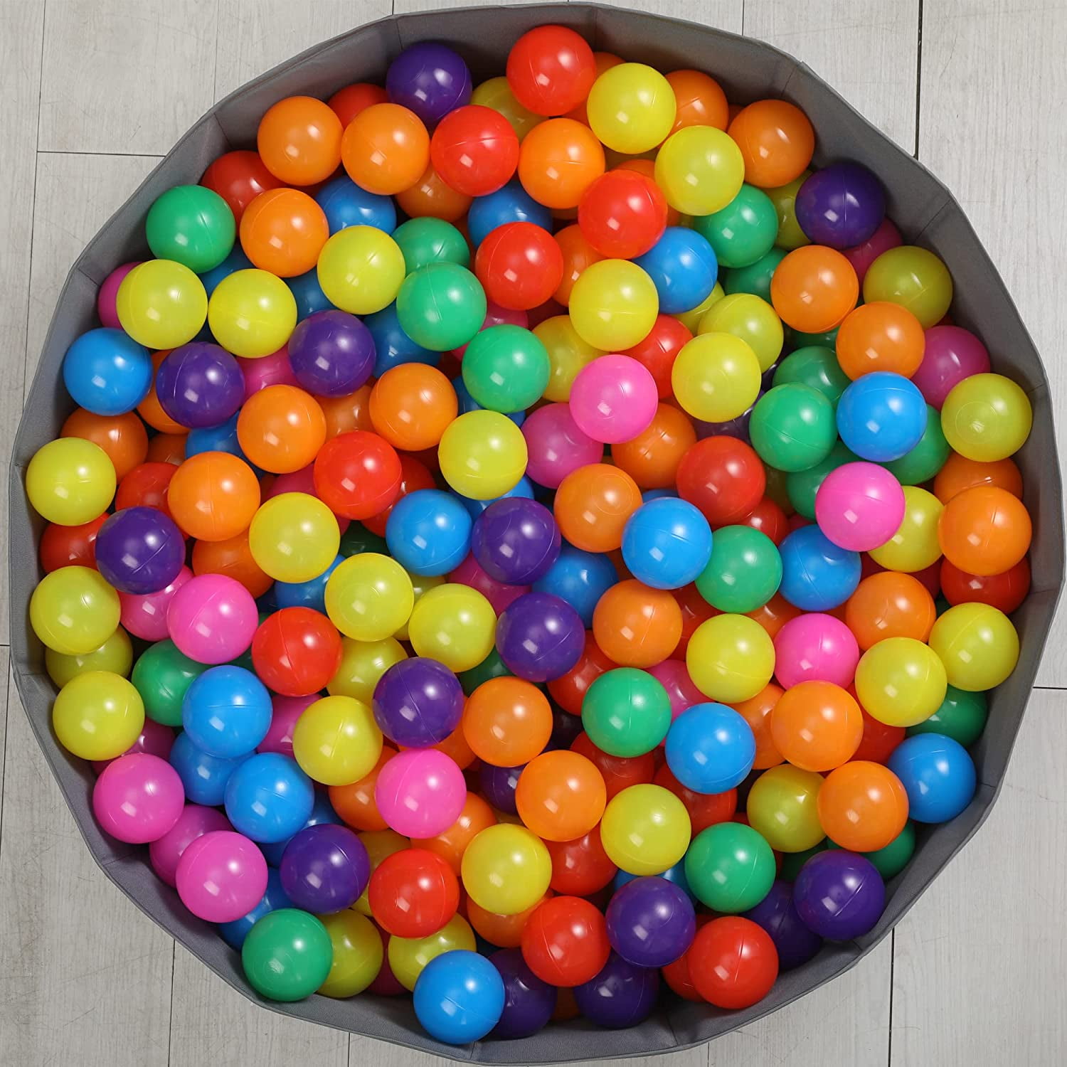 Supbessel Soft Plastic Ball Pit Balls for Kids and Pets (Multi-Color, 200 Count, 2.2 in) vx877