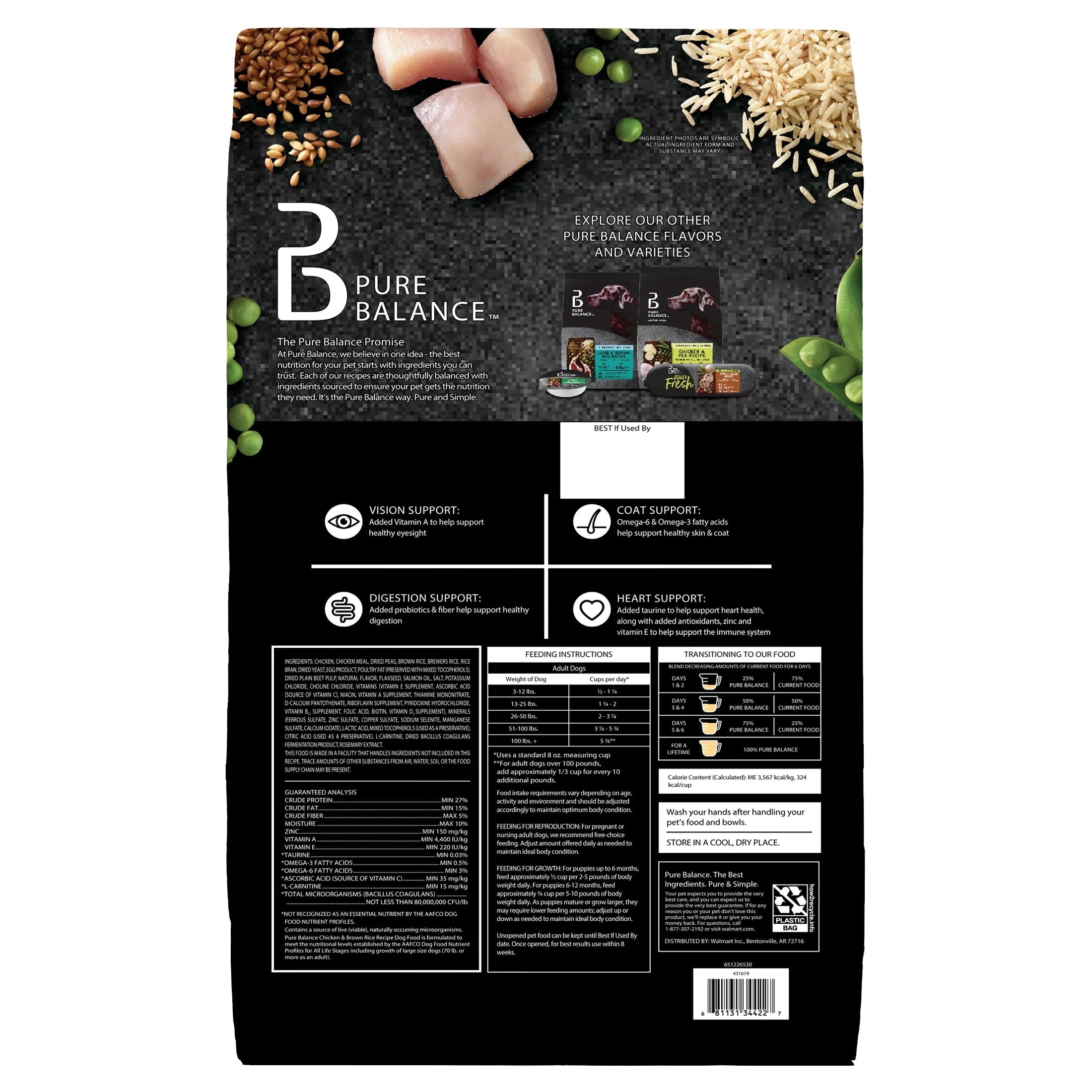 Pure Balance Chicken & Brown Rice Recipe Dry Dog Food (Brown, 30 lb) 51bw9