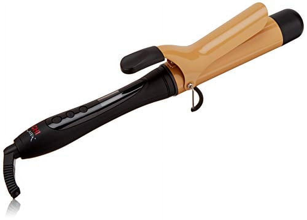CHI Air Tourmaline Ceramic Spring Curling Iron (Onyx Black, 1.5 in) js7i0