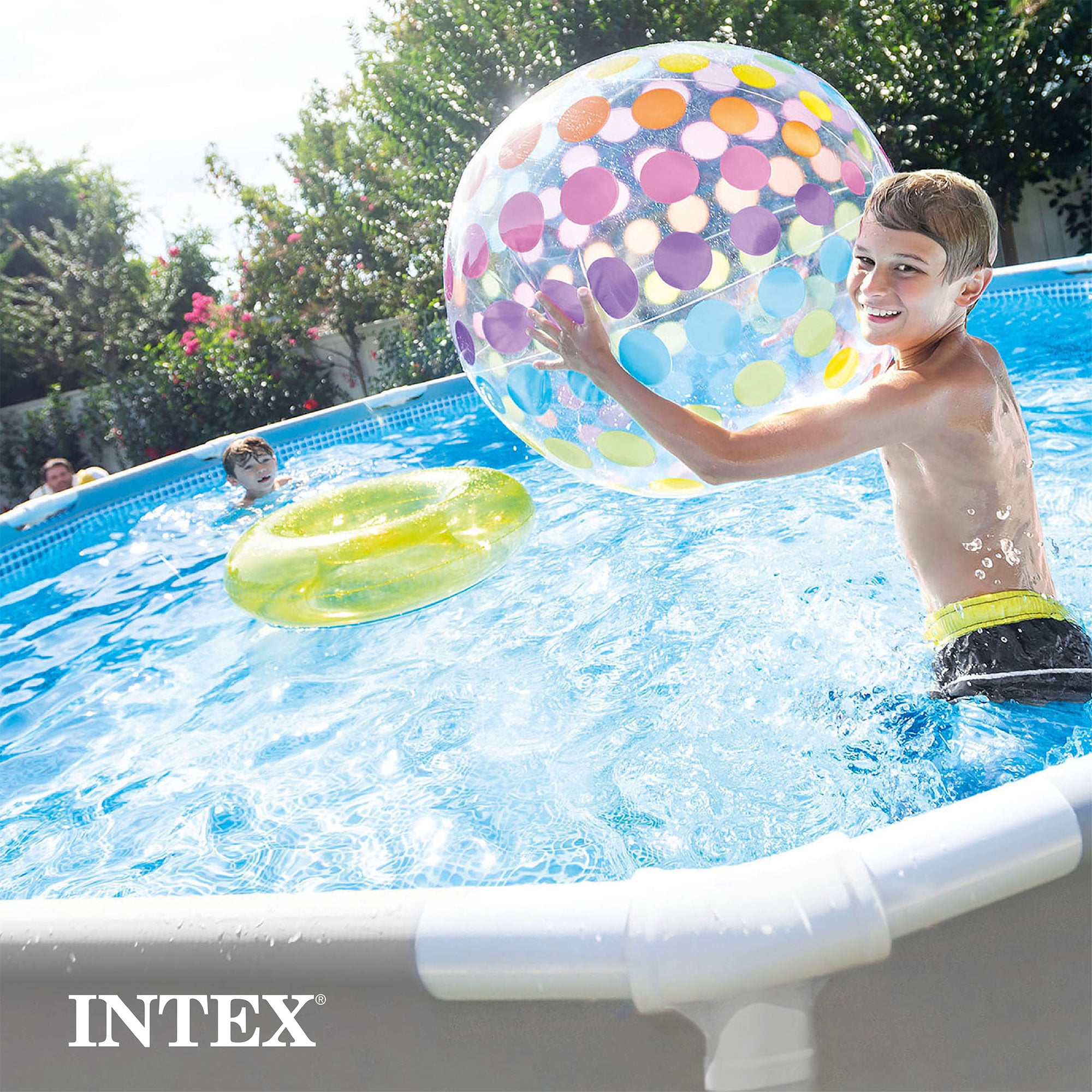 Intex Prism Frame Above Ground Swimming Pool Set (Gray, 10 ft x 30 in) lhfv0