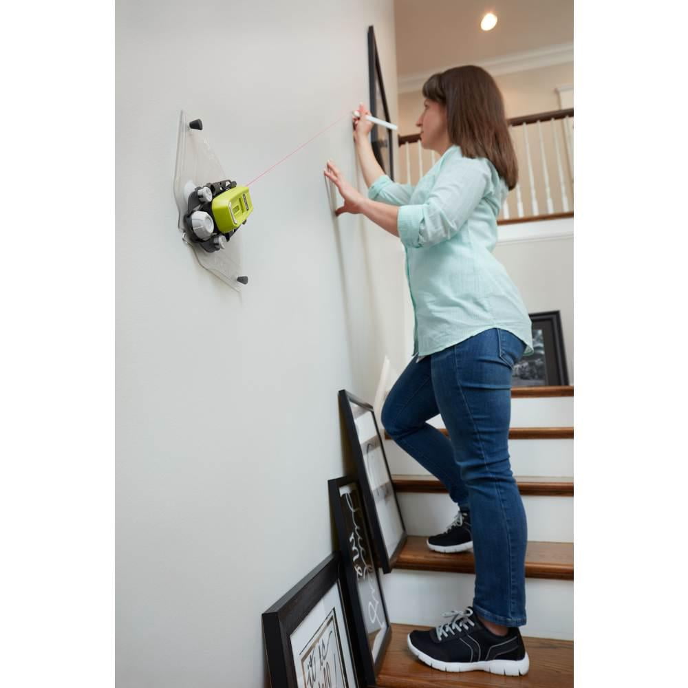 Ryobi Multi Surface Laser Level Tool with Self-Leveling Technology (Green, 1 Pack) 2212v