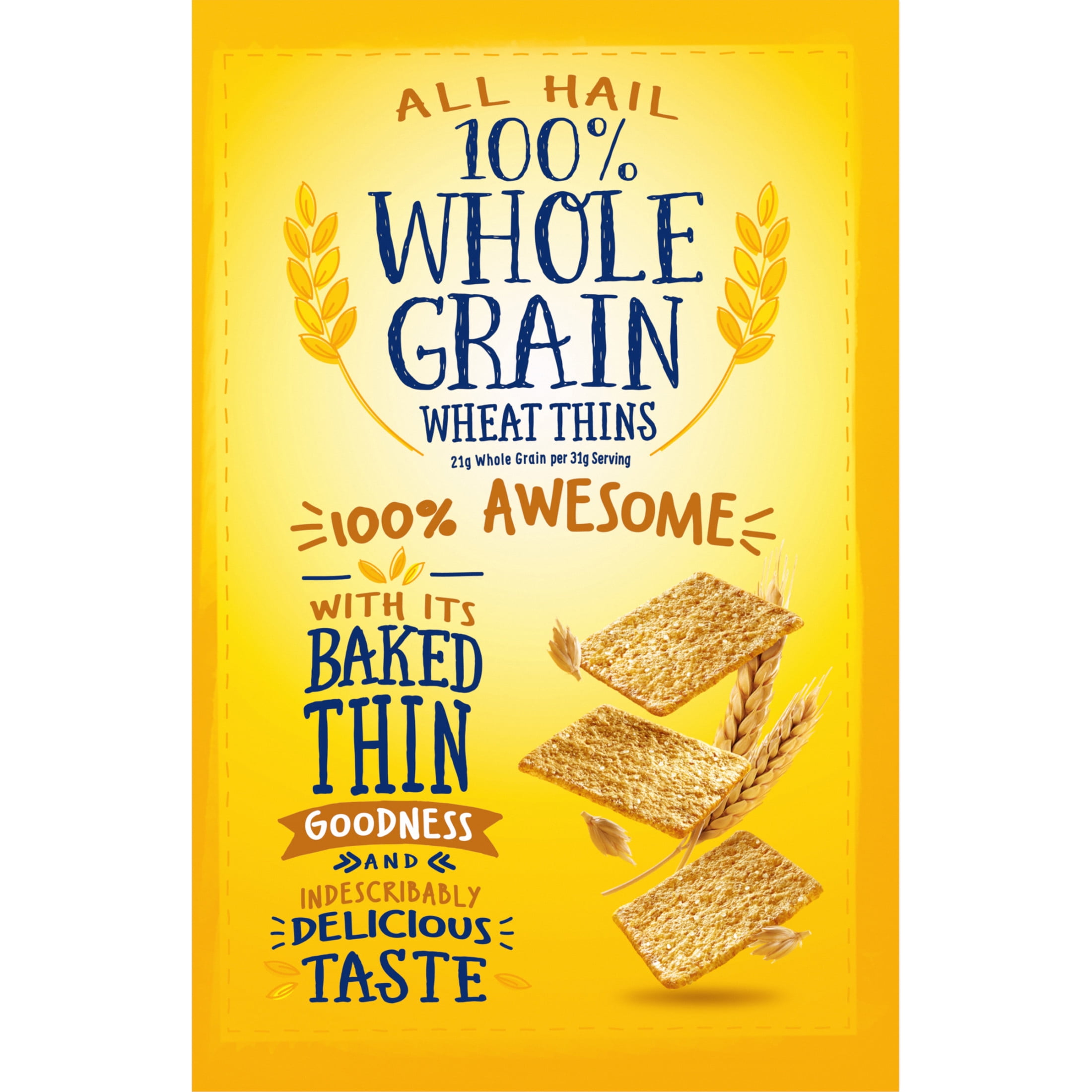 Wheat Thins Original Whole Grain Crackers, Crispy Savory Snack Crackers (8.5 oz) z33pu