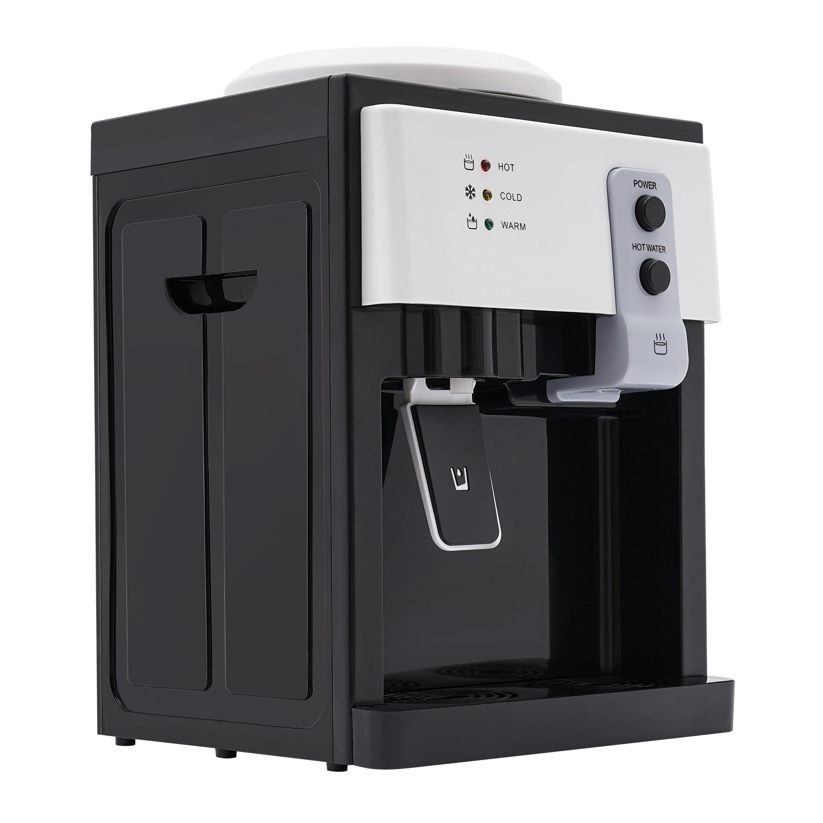 Generic Top Loading Water Cooler Dispenser (Hot and Cold, Countertop, Black, 5 gal) cijib