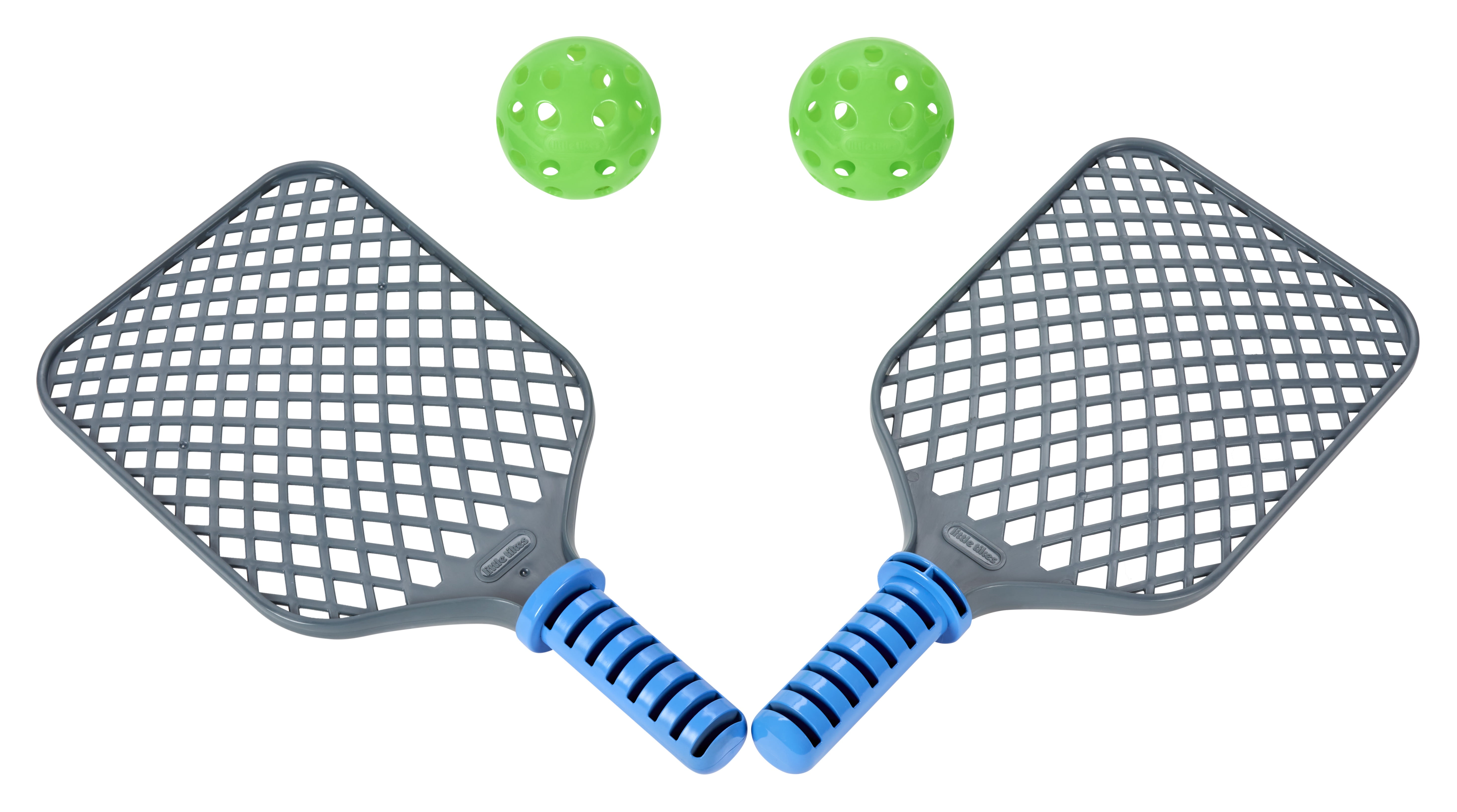 Little Tikes TotSports Pickleball Set, Adjustable Height Net with Paddles and Balls (Blue, 10 ft) evn64