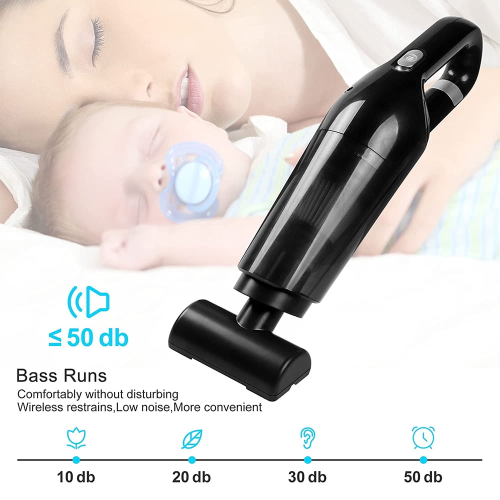 COWIN Portable Cordless Handheld Car Vacuum Cleaner (Black, 13.27 in) kjjbe