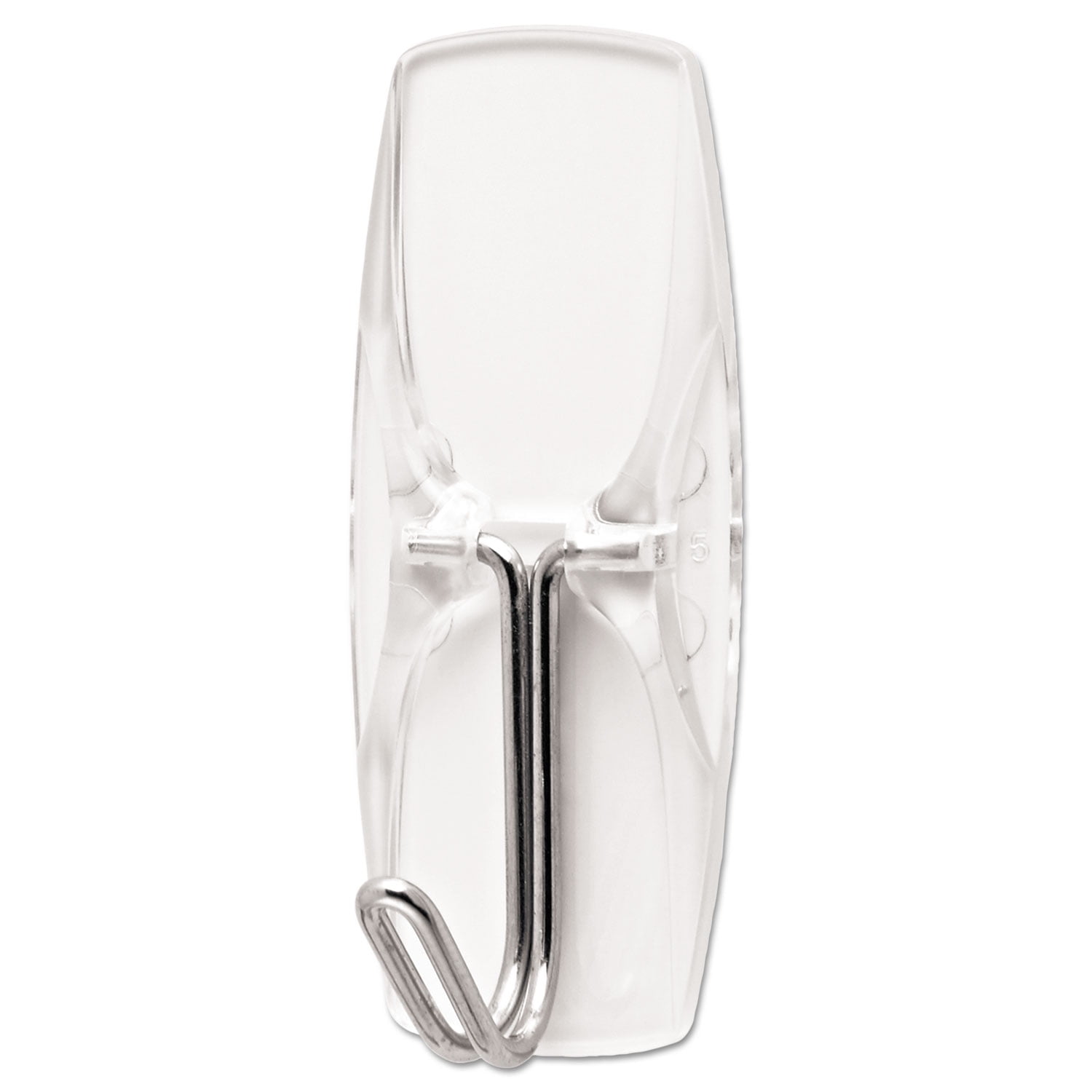 Command Wire Toggle Medium Hooks, Damage-Free Adhesive Wall Hangers (Clear, 6 Pack) 3a50y