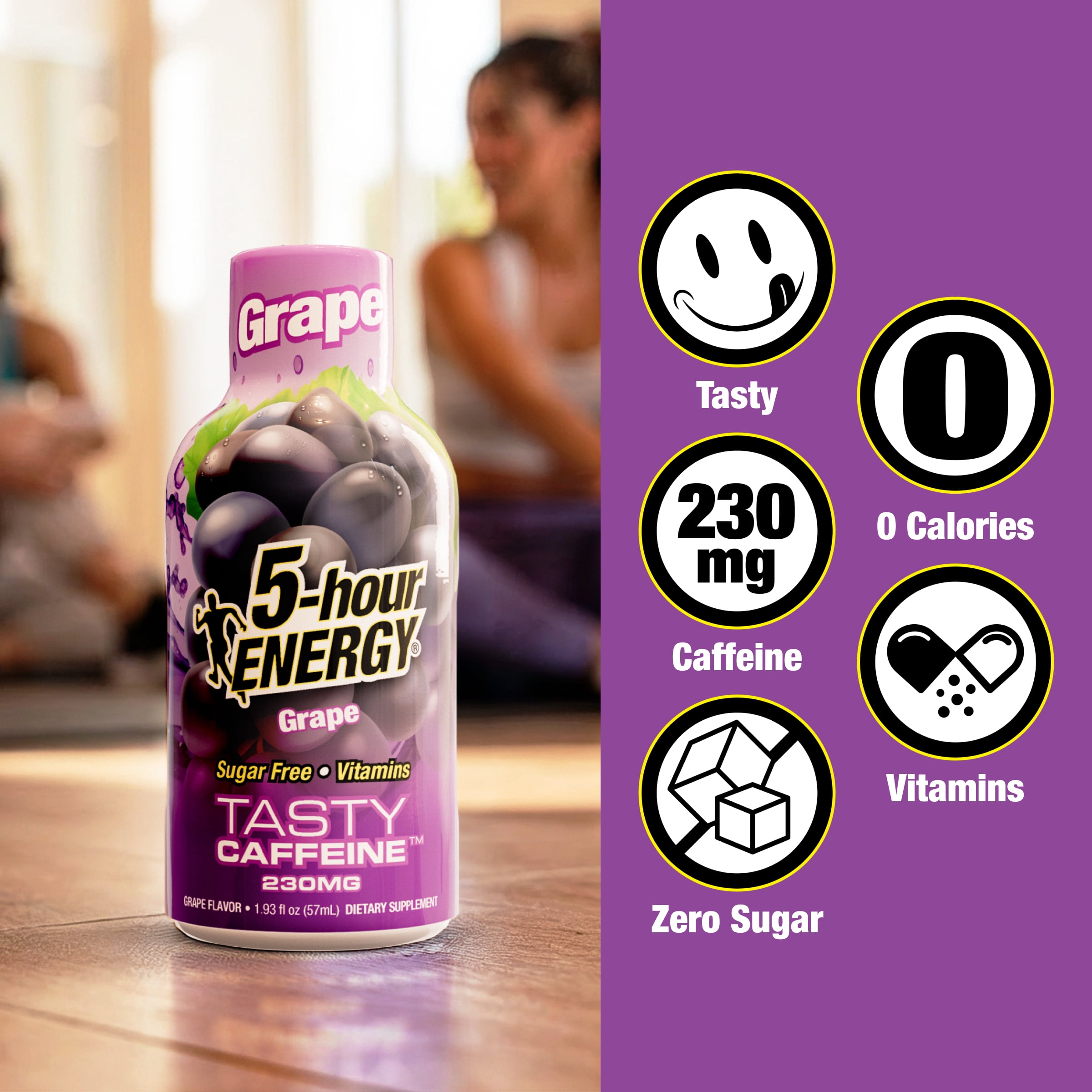 5-hour ENERGY Extra Strength Energy Supplement, Grape Flavor (15 Count, 1.93 fl oz) 33wxx