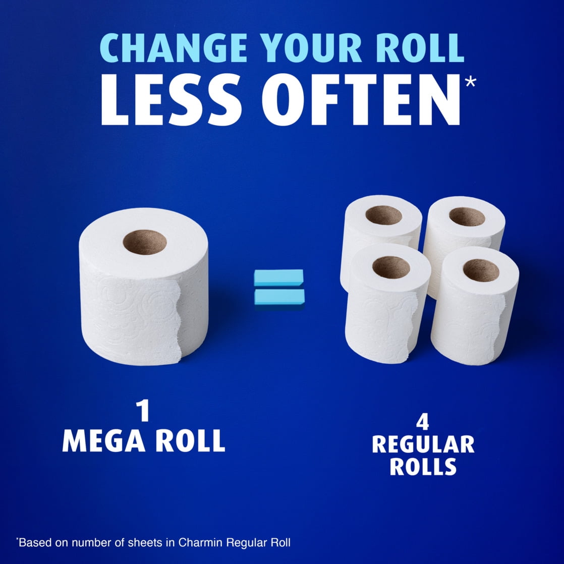 Charmin Ultra Soft Toilet Paper (White, 4 Mega Rolls) mtmhb