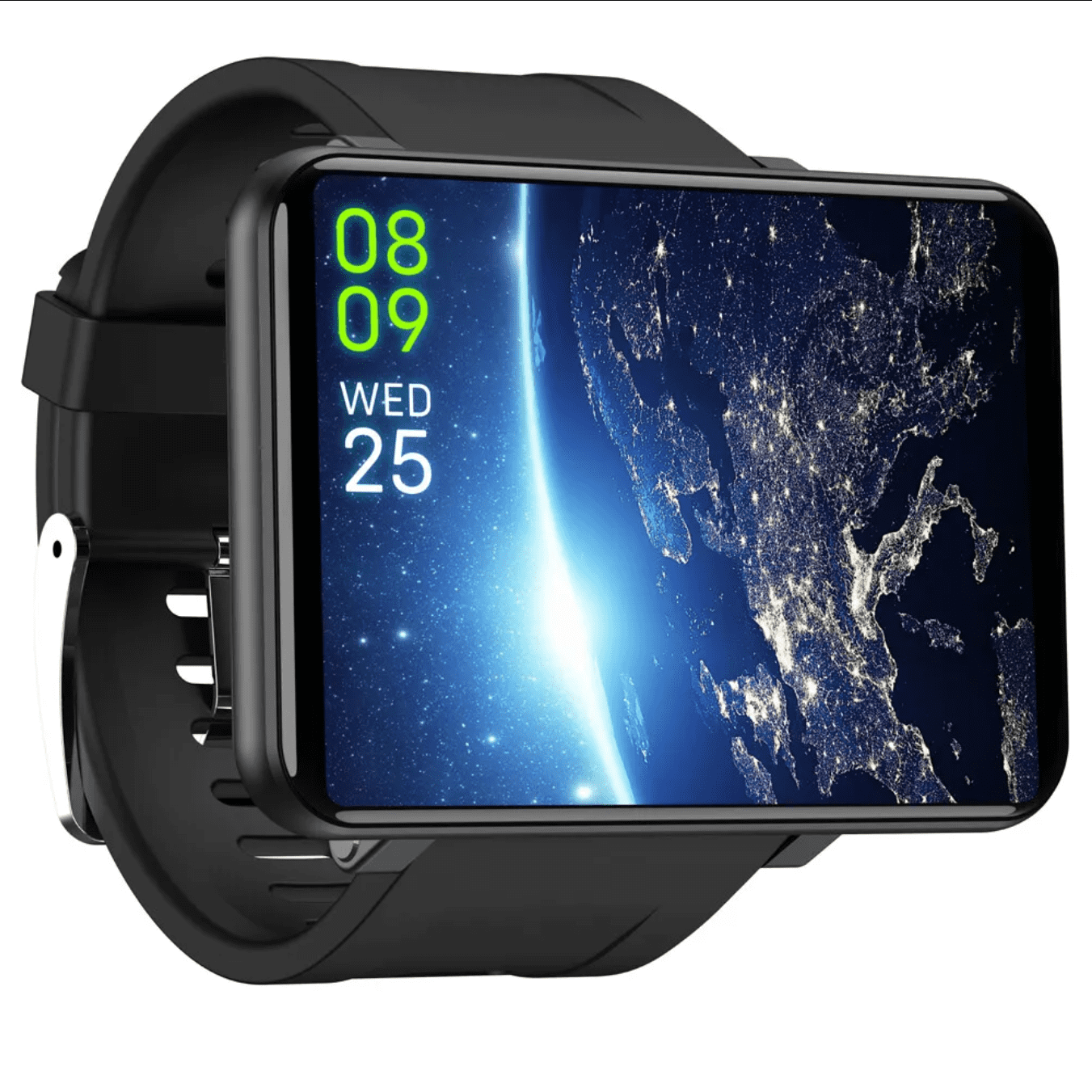 LEMFO 4G Smartwatch with 2.86-inch Touchscreen, GPS, WiFi, Bluetooth, 5MP Camera, Heart Rate Monitor (Black, 16GB ROM) 0b063