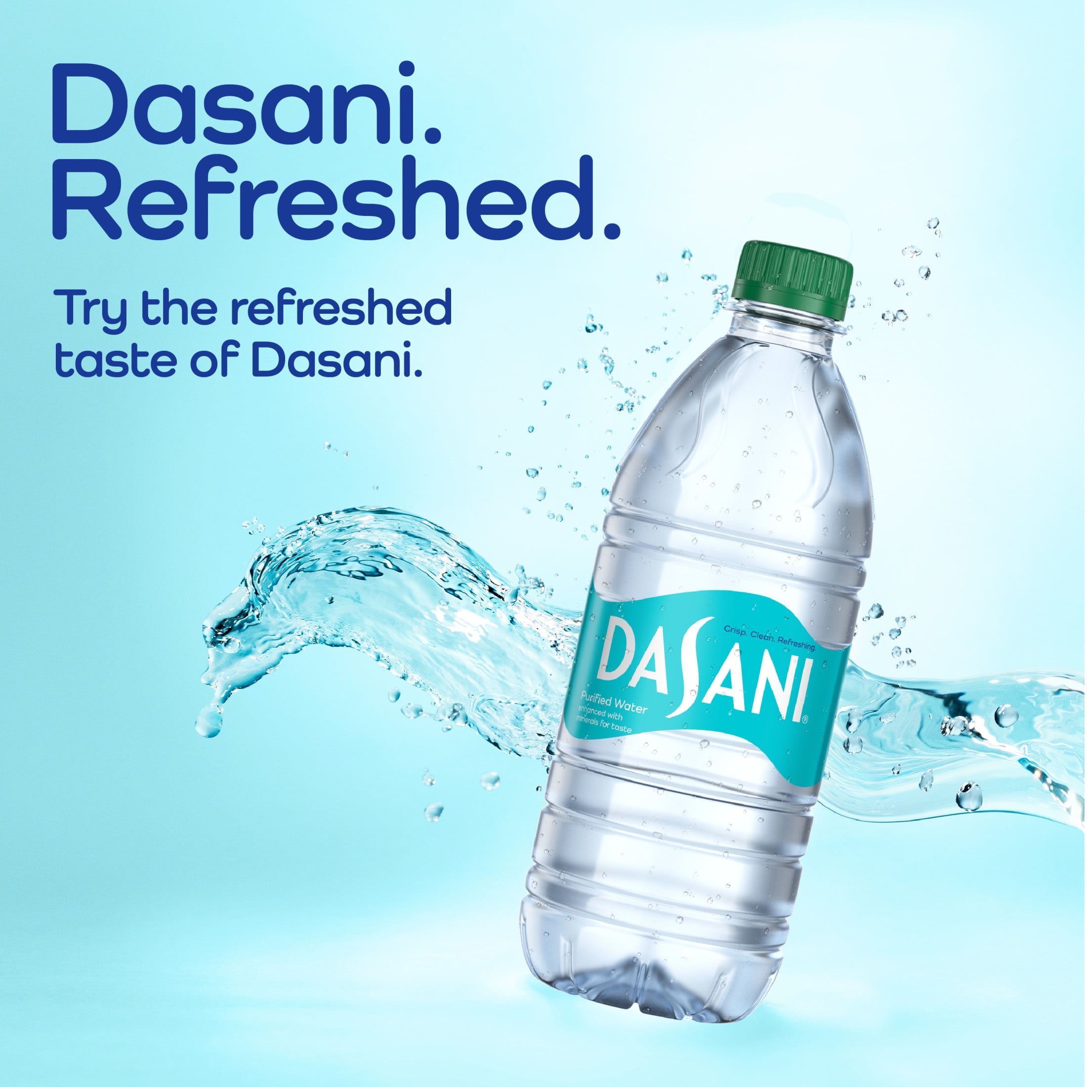 Dasani Purified Water, Crisp and Clean Refreshment (Clear, 32 Pack, 16.9 fl oz) v0wq2
