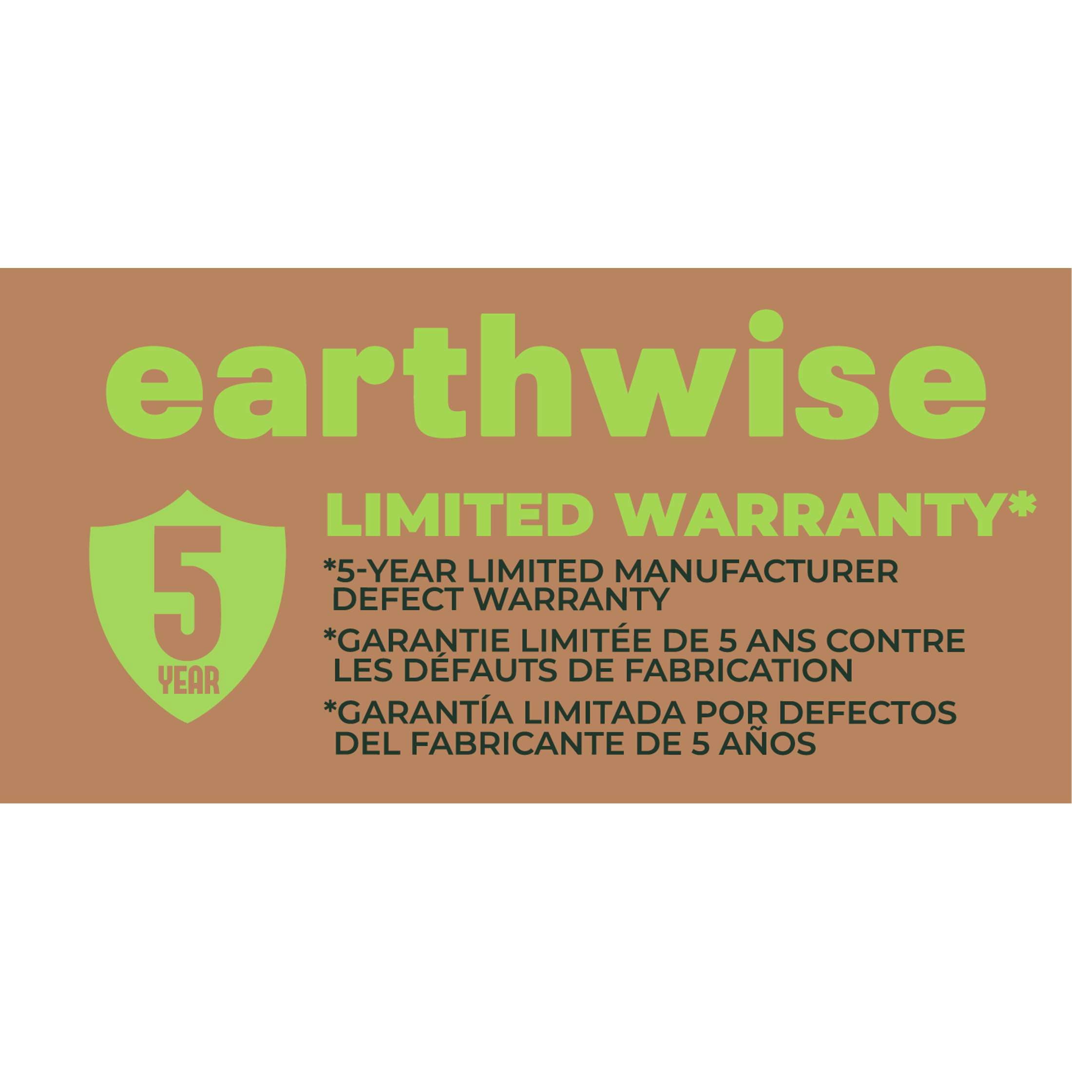 EarthWise 16 in 5-Blade Push Reel Mower (Grey, 16 in) stsvq