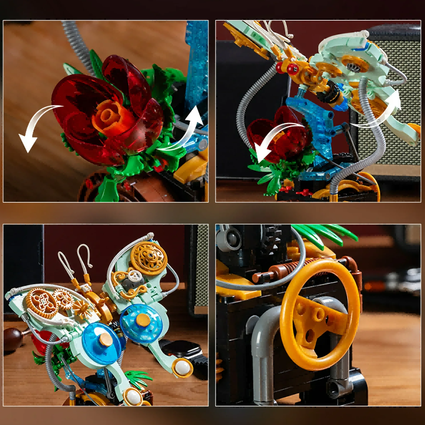 GZBrick Mechanical Butterfly Building Set Steampunk Insect Model (576 Pieces) 082r2