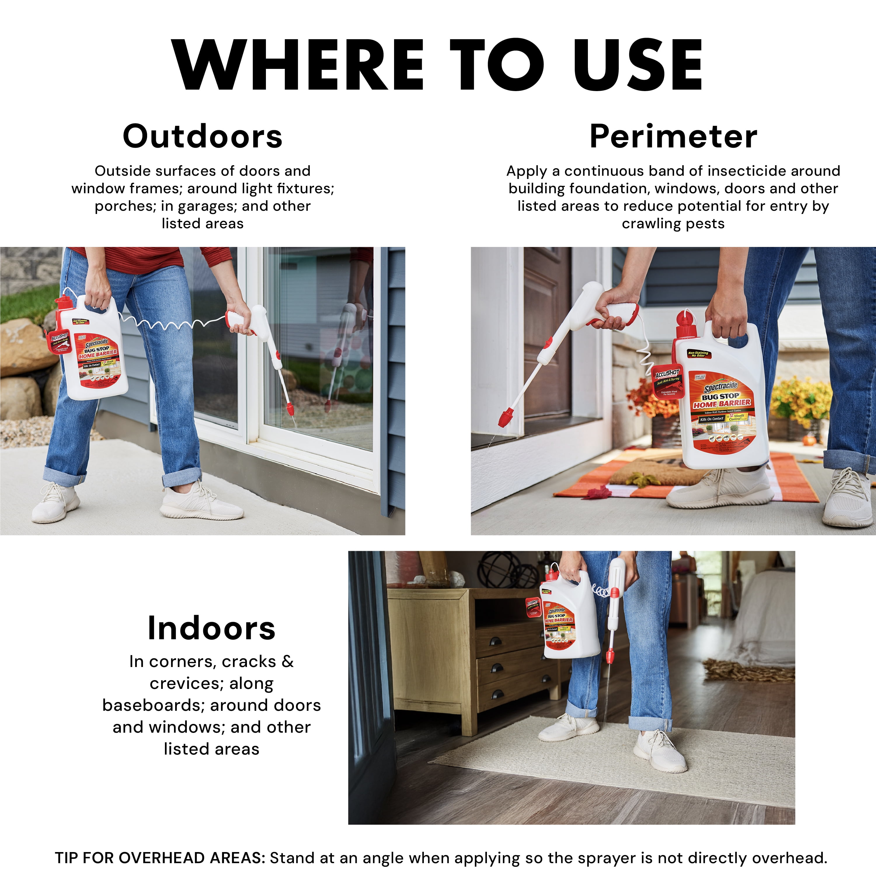 Spectracide Bug Stop Home Barrier Insect Control Spray (Clear, 128 fl oz) jhmfq