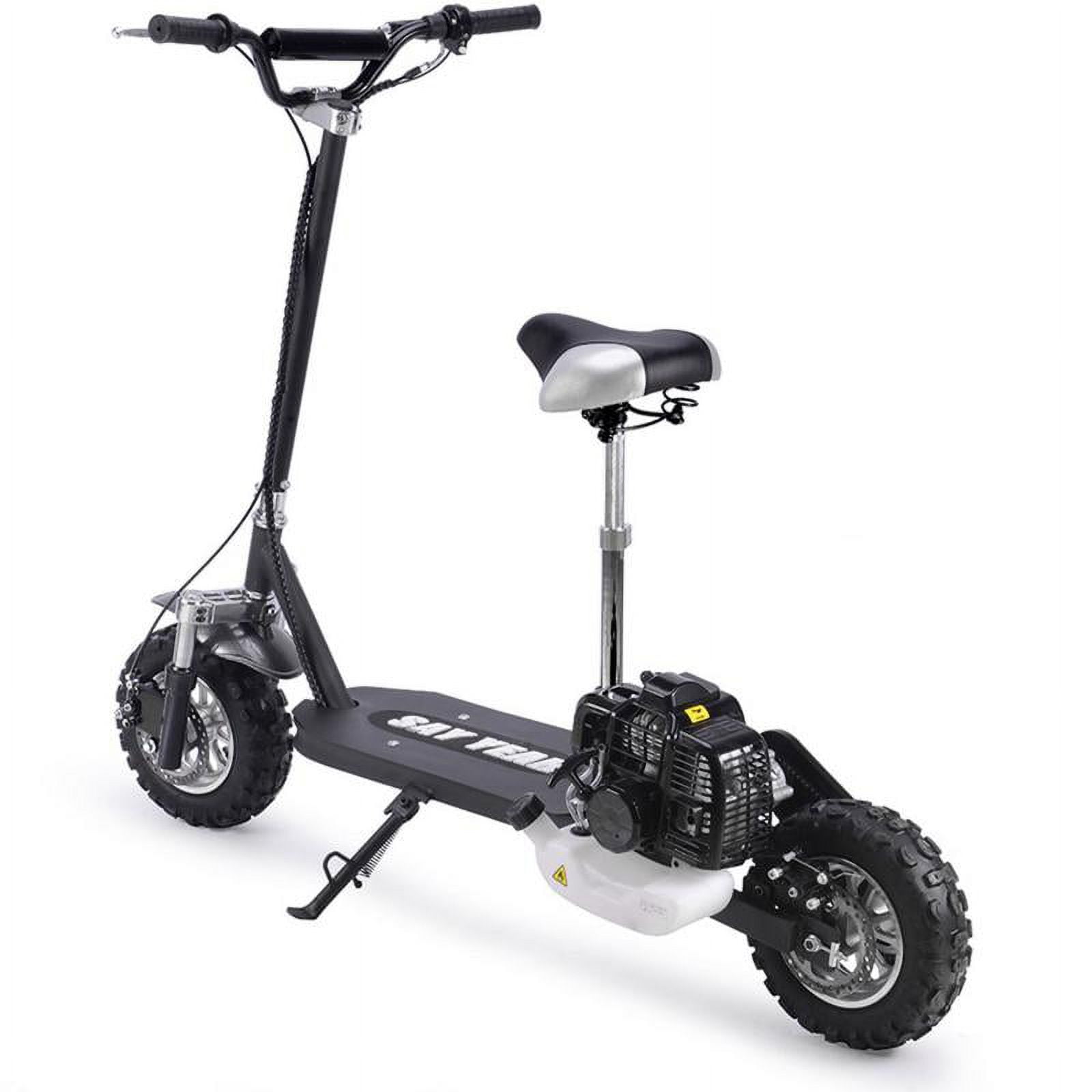 Say Yeah 800W Electric Stand-up Scooter with Seat (Black, 75 lb) gfrme