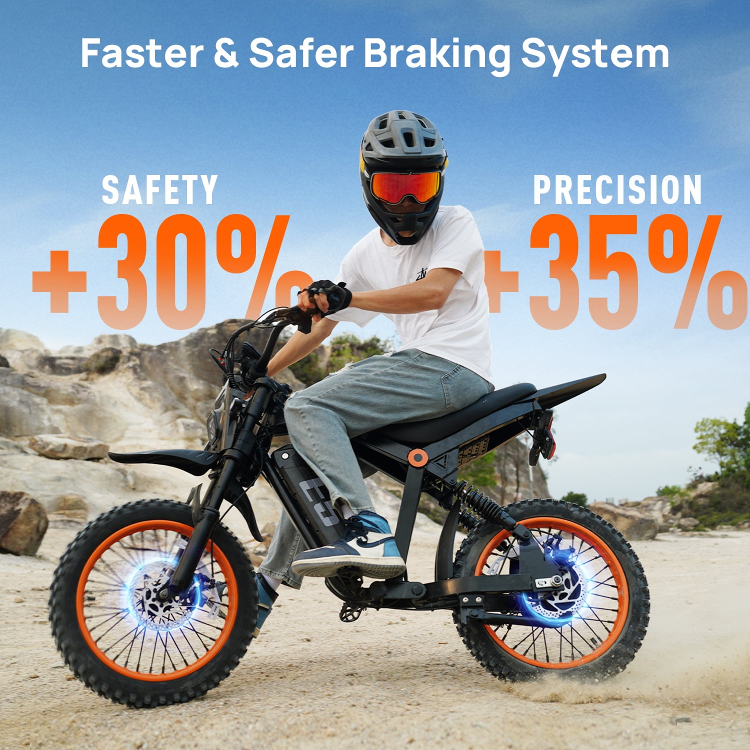 TieTie Electric Mountain Bike, Fat Tire E-Bike with 1500W Motor and 48V 20Ah Battery (Black, 7-Speed) y9rpz