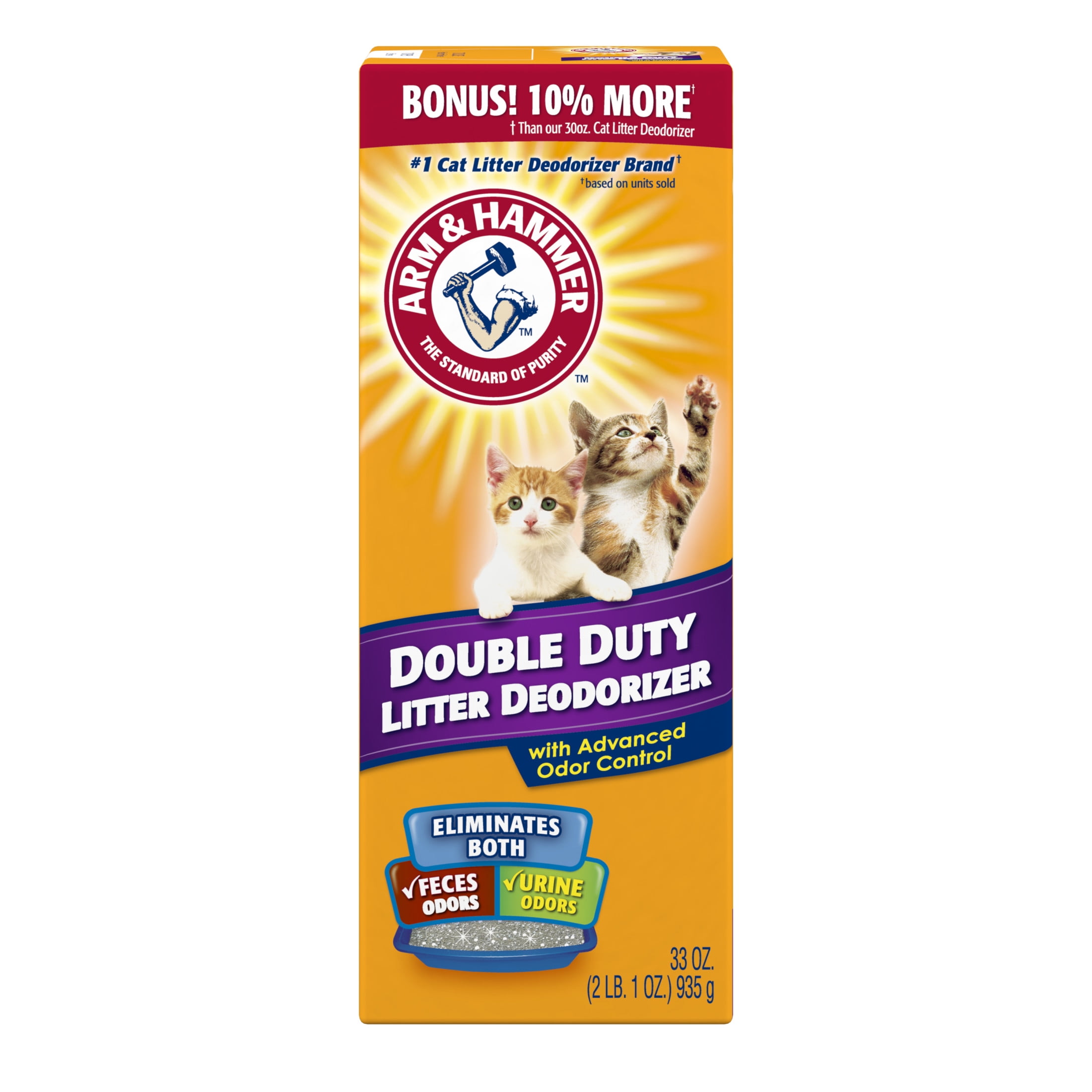 ARM & HAMMER Double Duty Cat Litter Deodorizer and Pet Odor Eliminator (33 oz) cby60