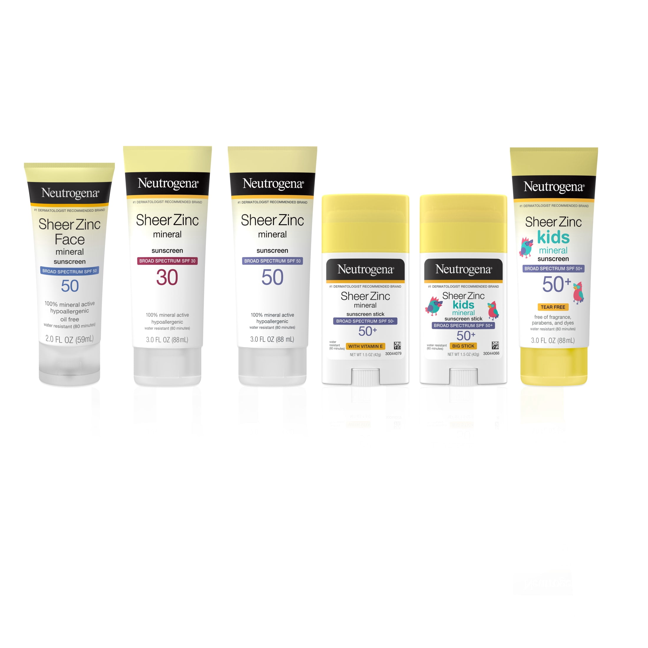 Neutrogena Sheer Zinc Dry-Touch Mineral Sunscreen Lotion with Broad Spectrum SPF 50 (3 fl oz) lwwjz