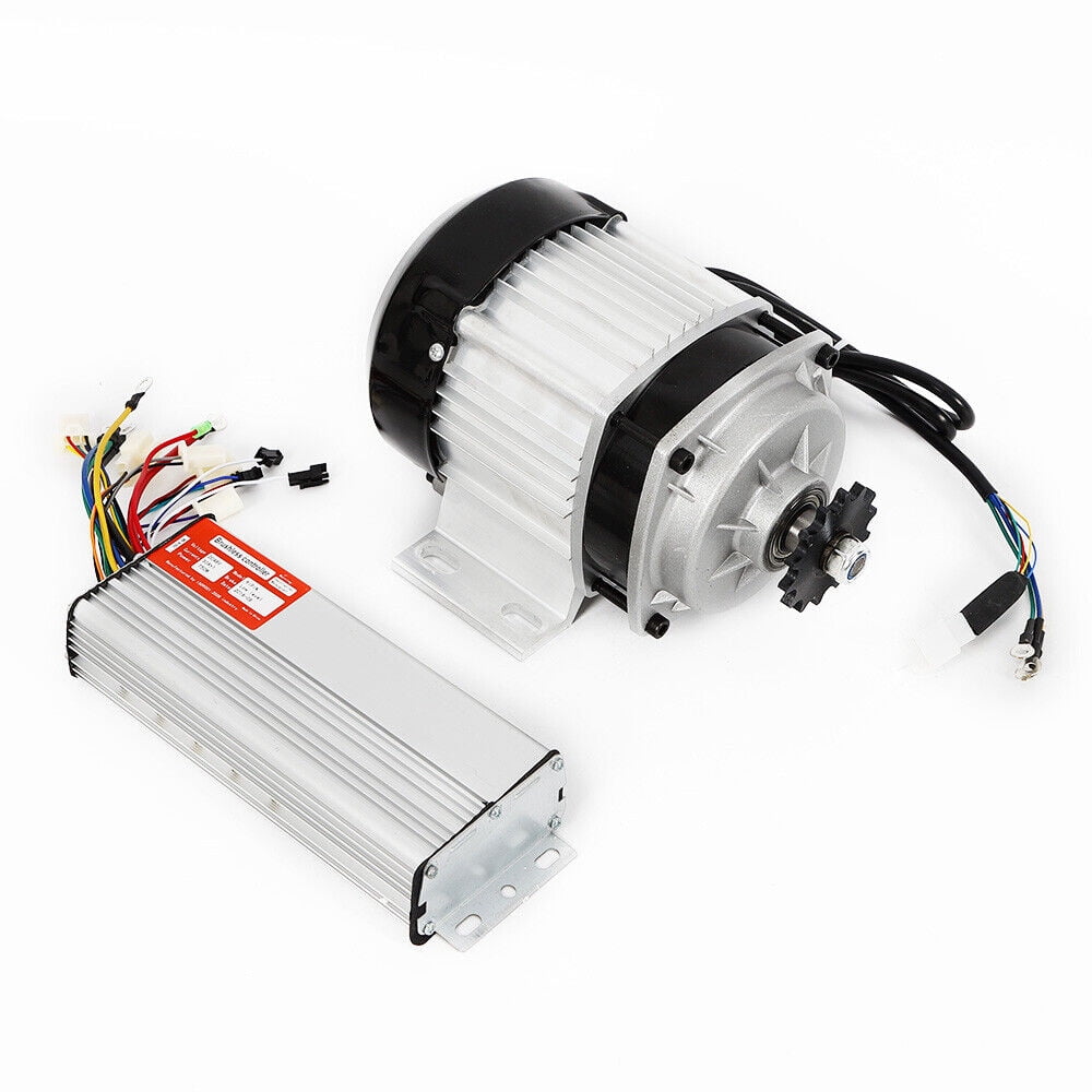 Miumaeov 750W 48V DC Brushless Motor and Controller Kit for DIY Electric Bike and Scooter (Silver) py537