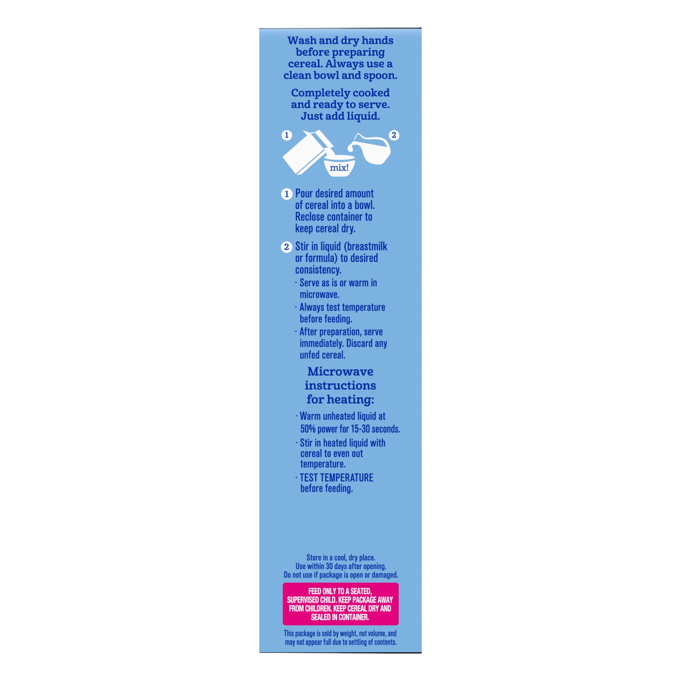 Gerber Multigrain Baby Cereal, Iron-Fortified Infant Breakfast, Stage 2 (8 oz) x1v23