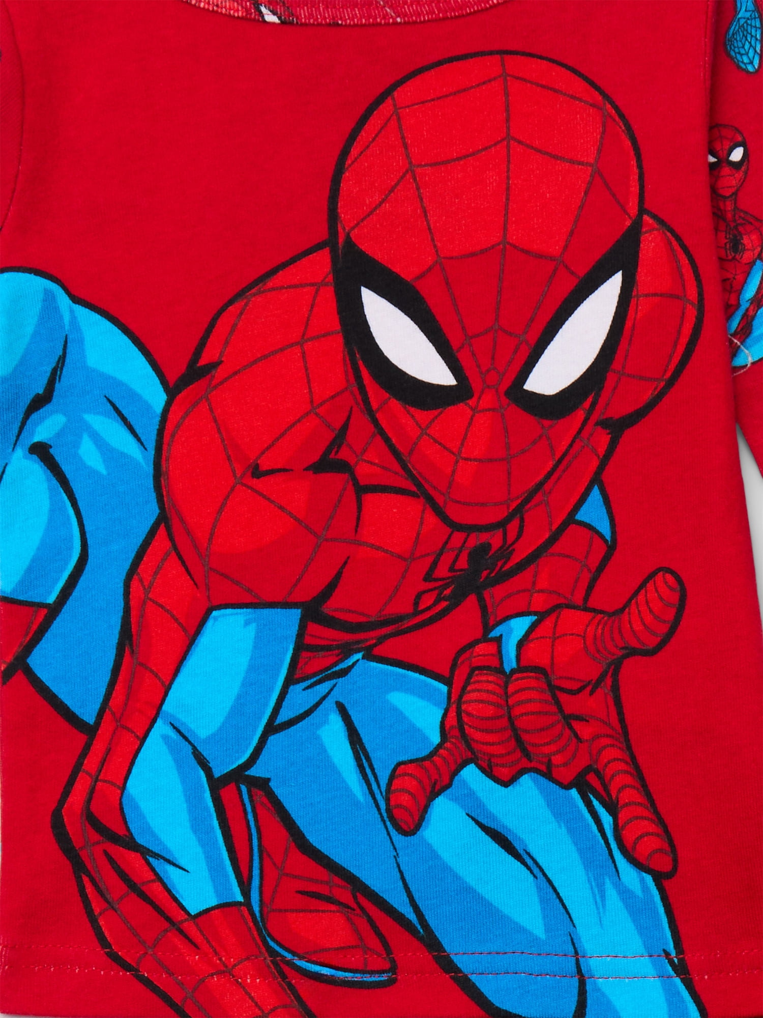 Spider-Man Toddler Long Sleeve Pajama Set (Red, 2T) 9vn84