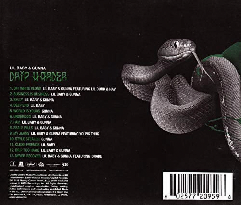 Quality Control Gunna & Lil Baby Drip Harder Audio CD (Standard Edition) vnjbb