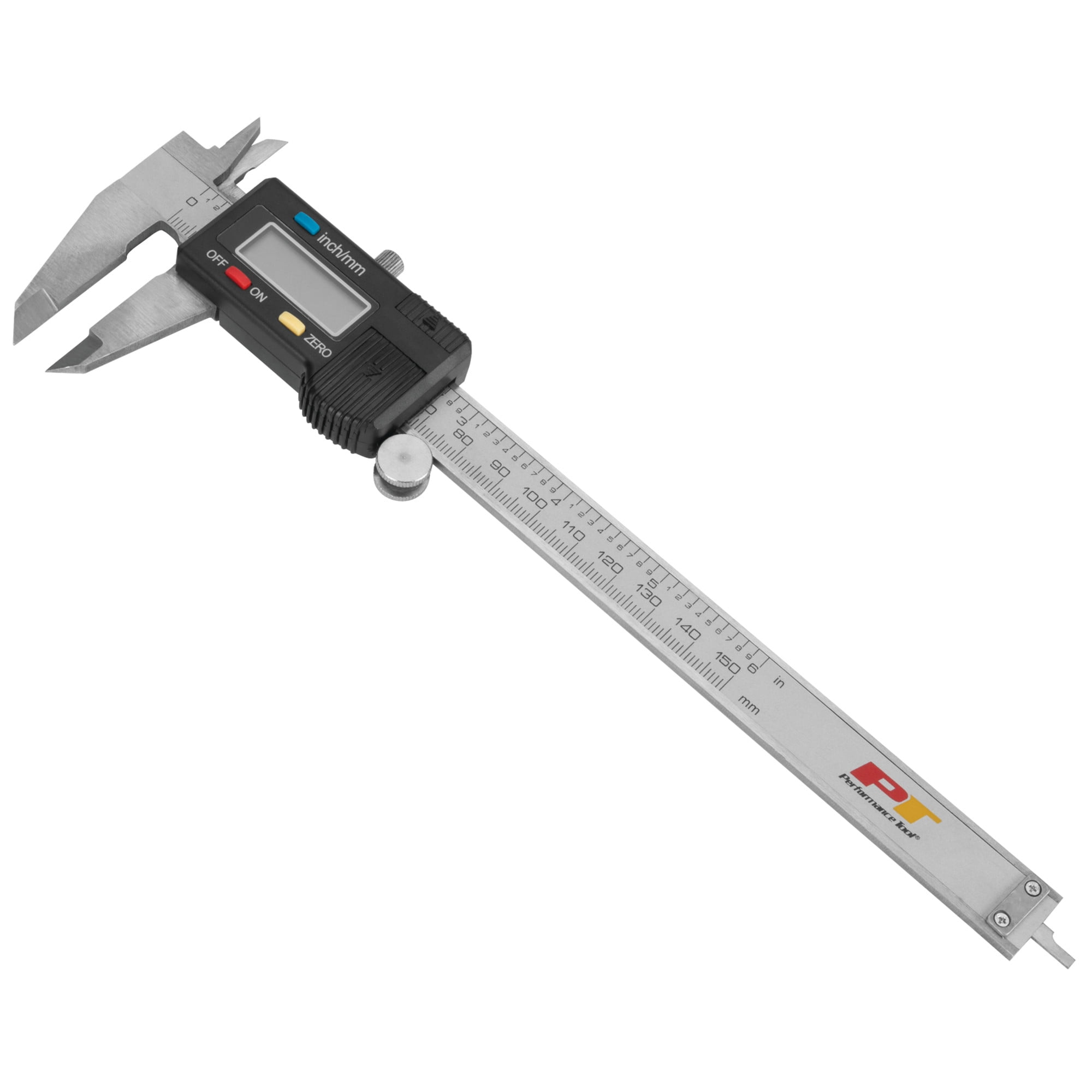 Performance Tool W80152 Electronic Digital Caliper with Extra Large LCD Screen (Silver, 6 in) 3enoa